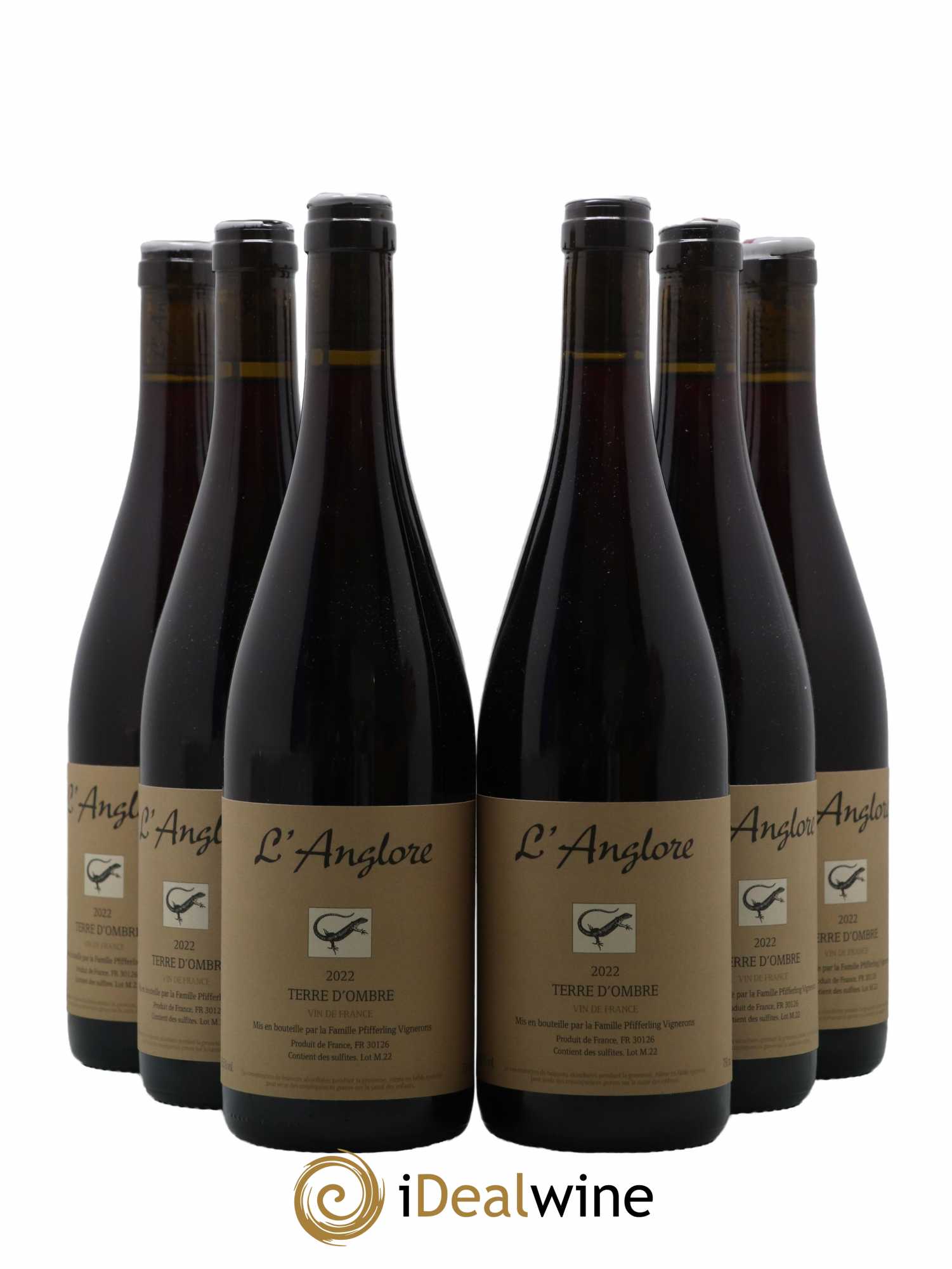 Vin de France Terre d'Ombre L'Anglore 2022 - Lot de 6 bouteilles - 0