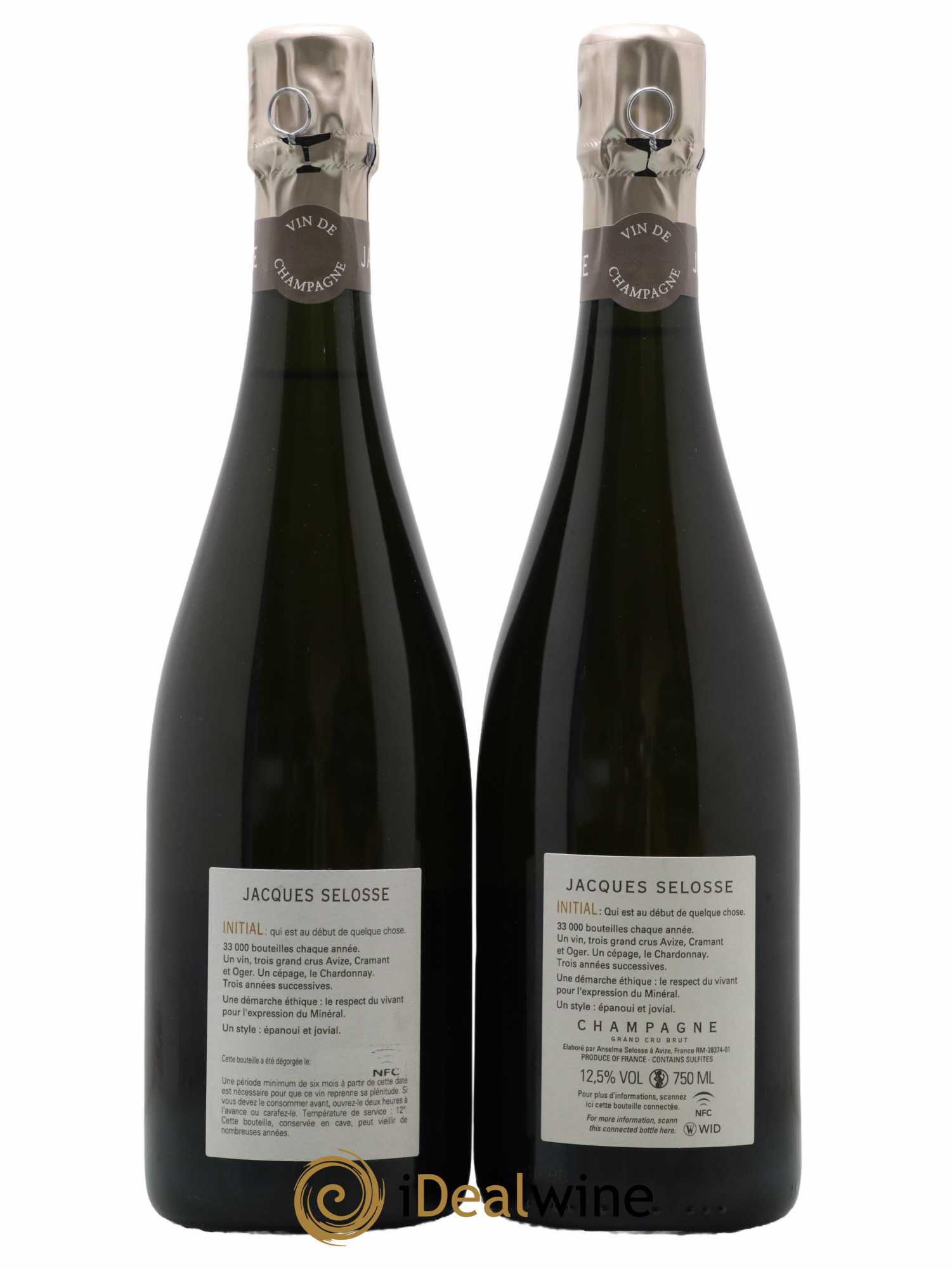 Initial Brut Jacques Selosse - Lot de 2 bouteilles - 1