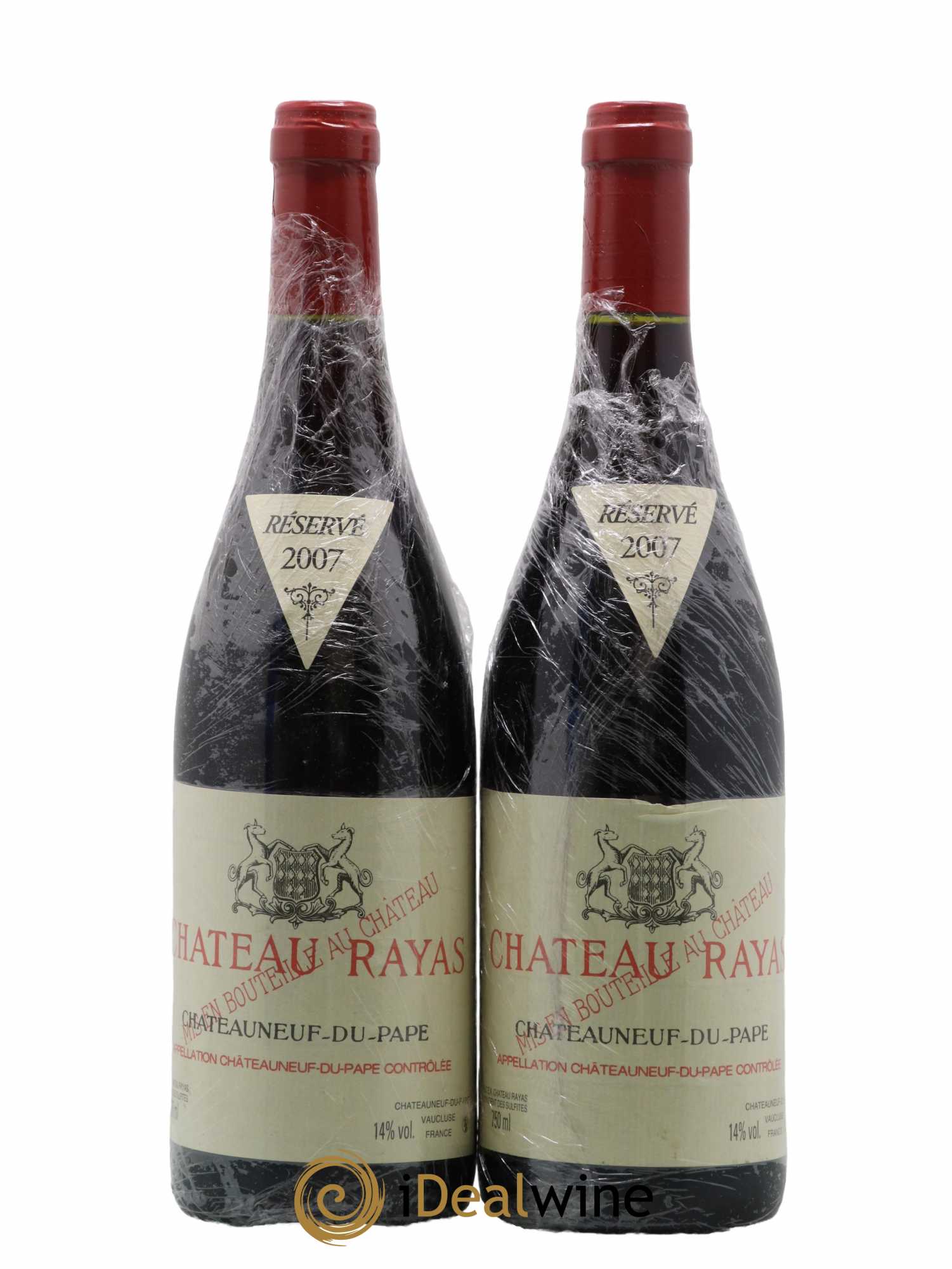 Châteauneuf-du-Pape Château Rayas Emmanuel Reynaud 2007 - Lot de 2 bouteilles - 0