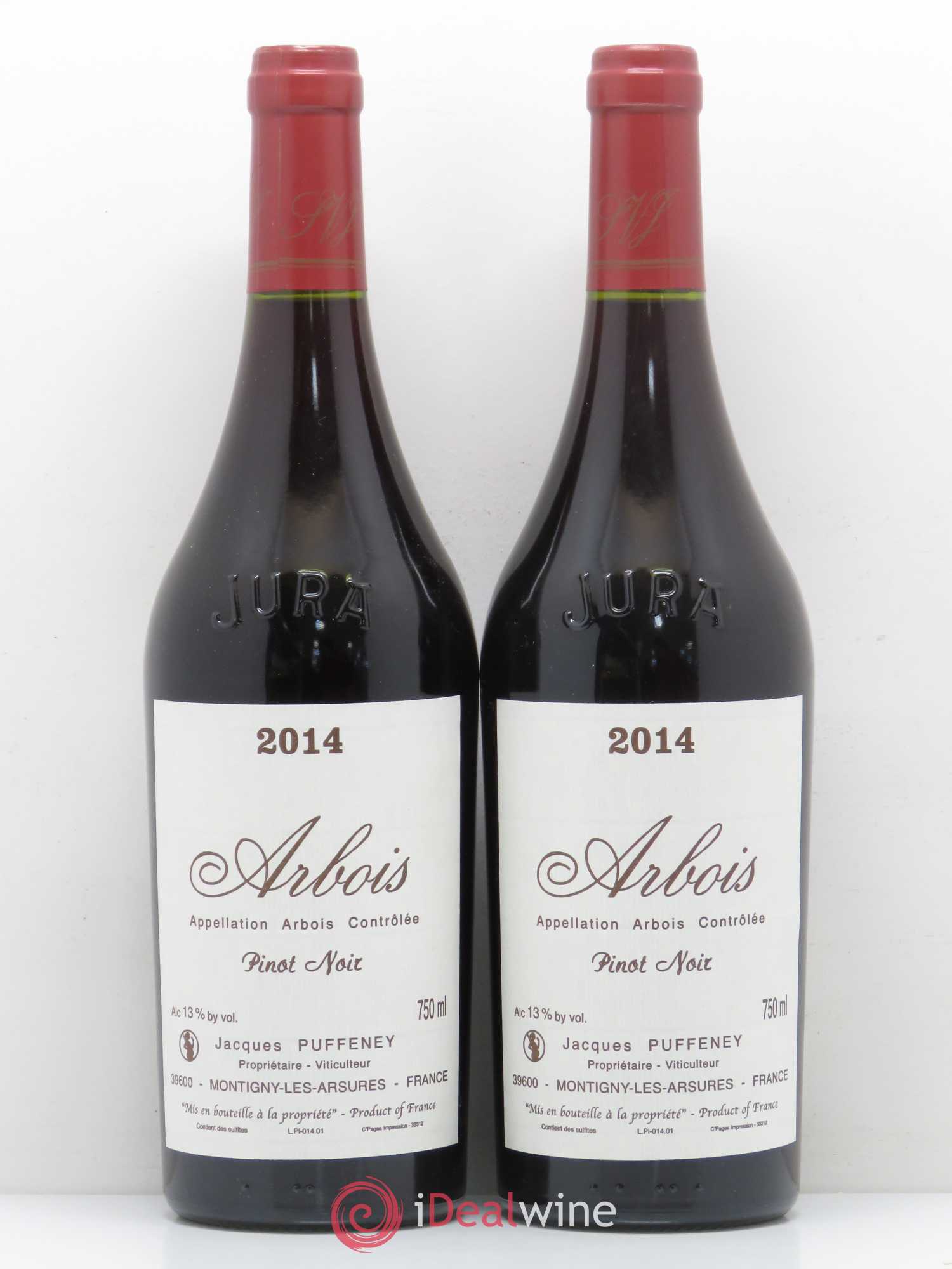 Pinot Noir Arbois Puffeney 2014 - Posten von 2 Flaschen - 0