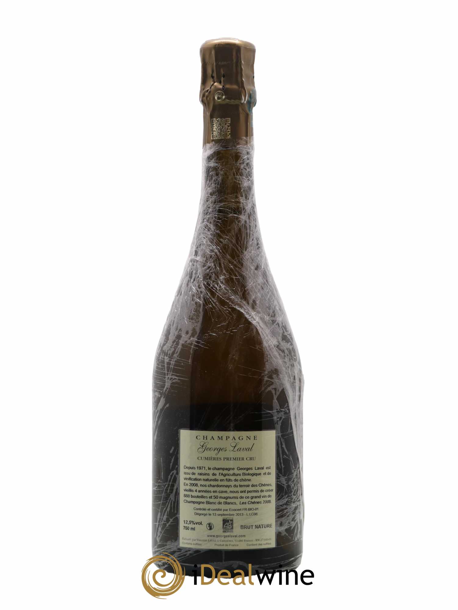 Cumières 1er Cru Brut Nature Georges Laval 2008 - Lot de 1 bouteille - 1