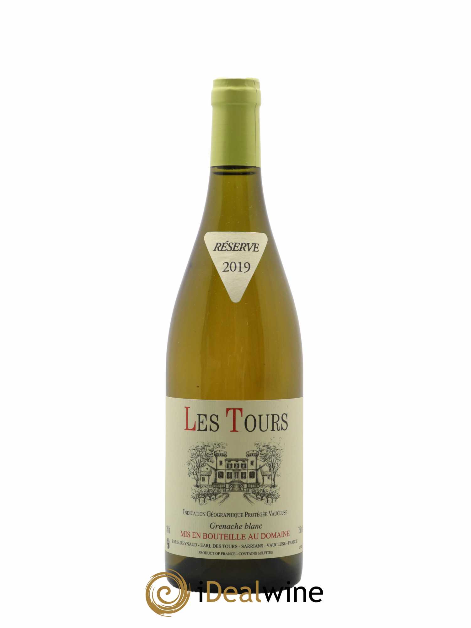 Vaucluse (Vin de Pays de Vaucluse) Les Tours Grenache Blanc Emmanuel Reynaud 2019 - Lot de 1 bouteille - 0