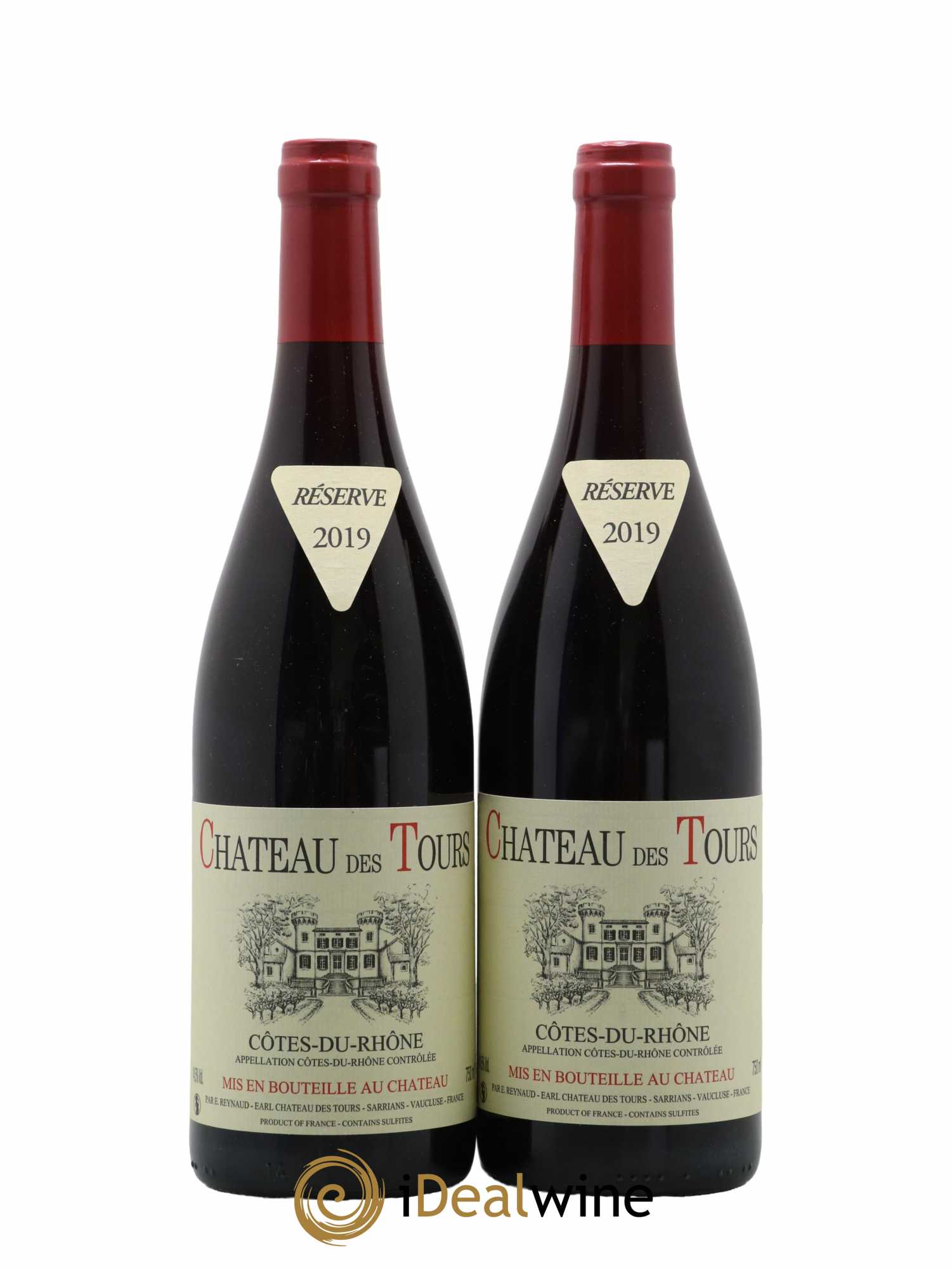 Côtes-du-Rhône Château des Tours Emmanuel Reynaud 2019 - Lot de 2 bouteilles - 0