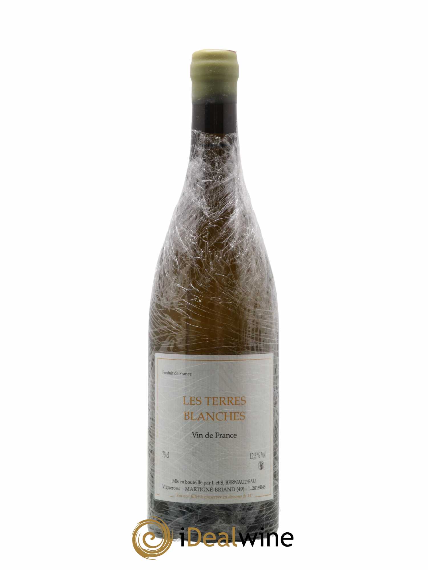 Vin de France Les Terres Blanches Stéphane Bernaudeau 2019 - Lot de 1 bouteille - 0