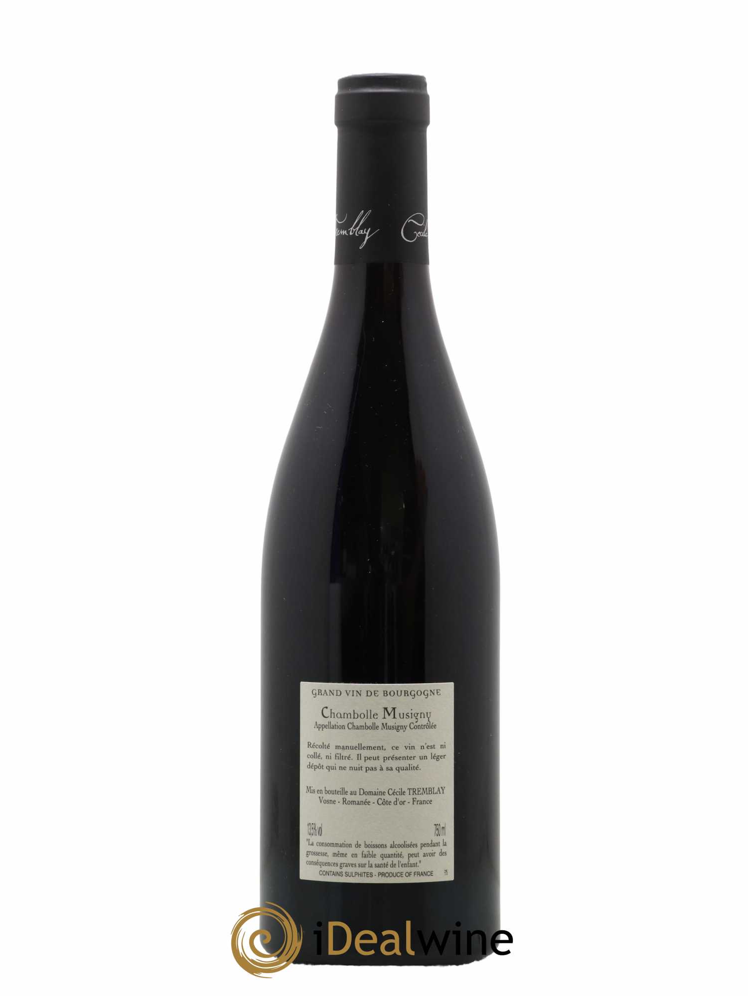 Chambolle-Musigny Les Cabottes Cécile Tremblay 2018 - Lot de 1 bouteille - 1