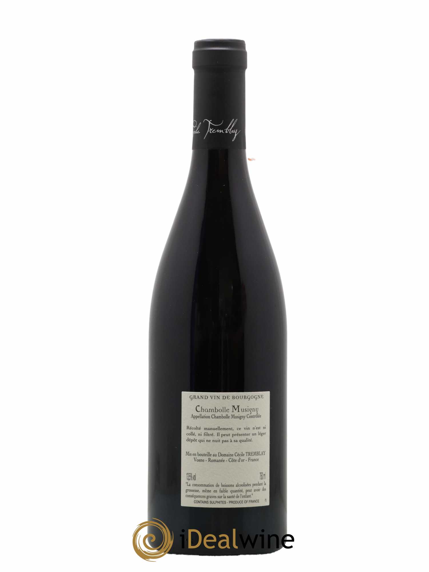 Chambolle-Musigny Les Cabottes Cécile Tremblay 2018 - Lot de 1 bouteille - 1