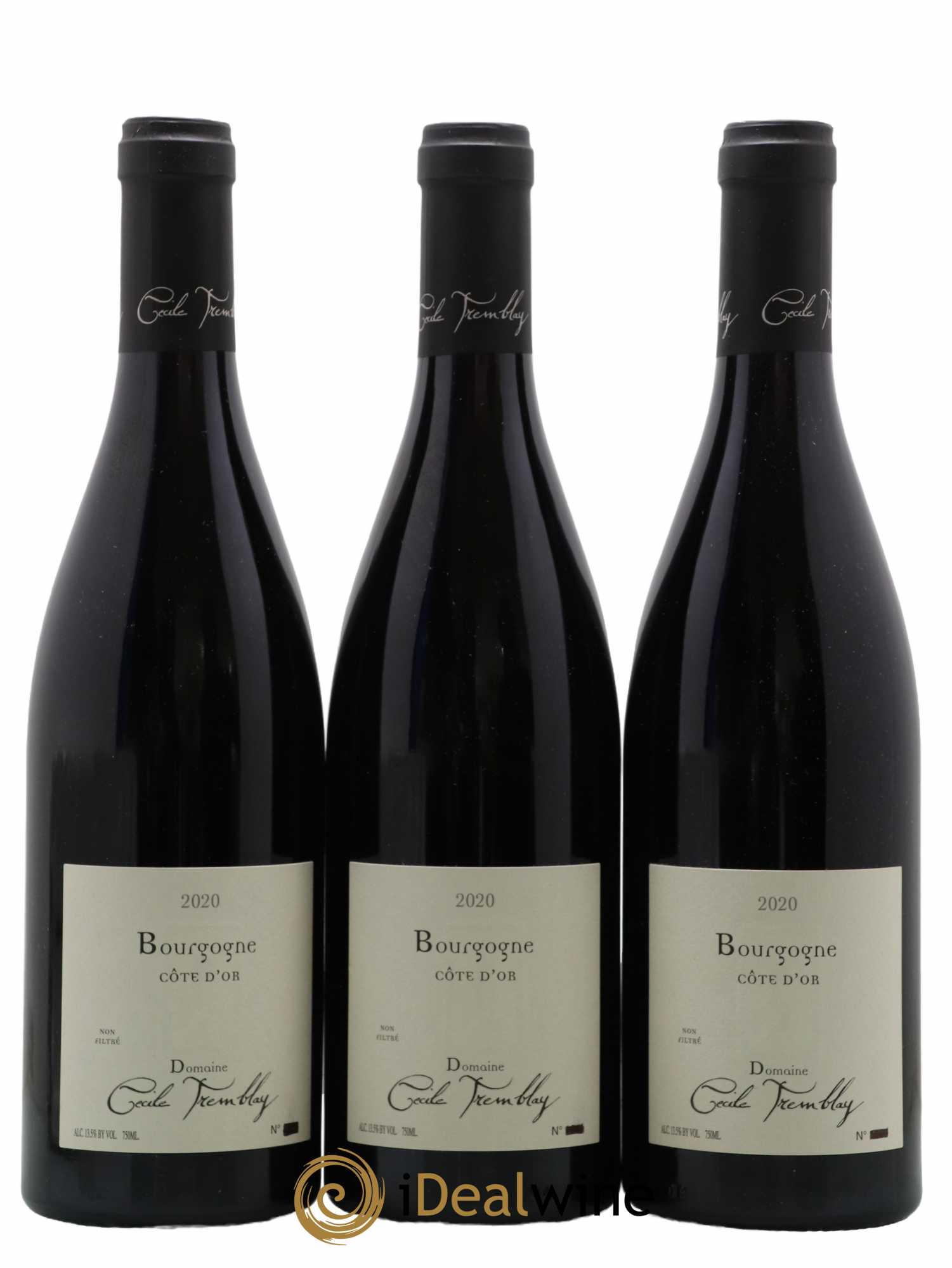 Bourgogne Côte-d'Or Cécile Tremblay 2020 - Lot de 3 bouteilles - 0