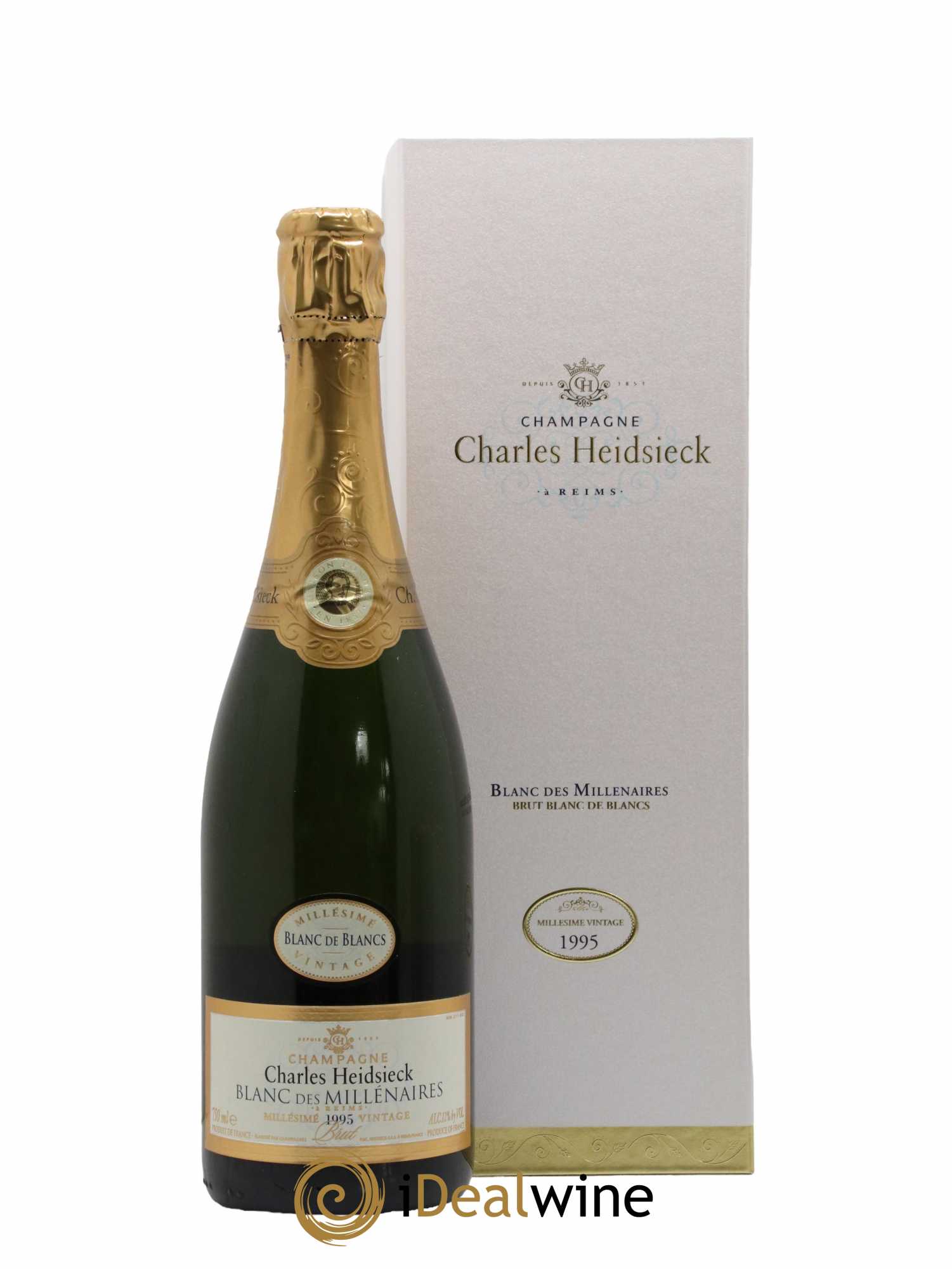 Blanc de Blancs Blanc des Millénaires Brut Charles Heidsieck 1995 - Lot de 1 bouteille - 0