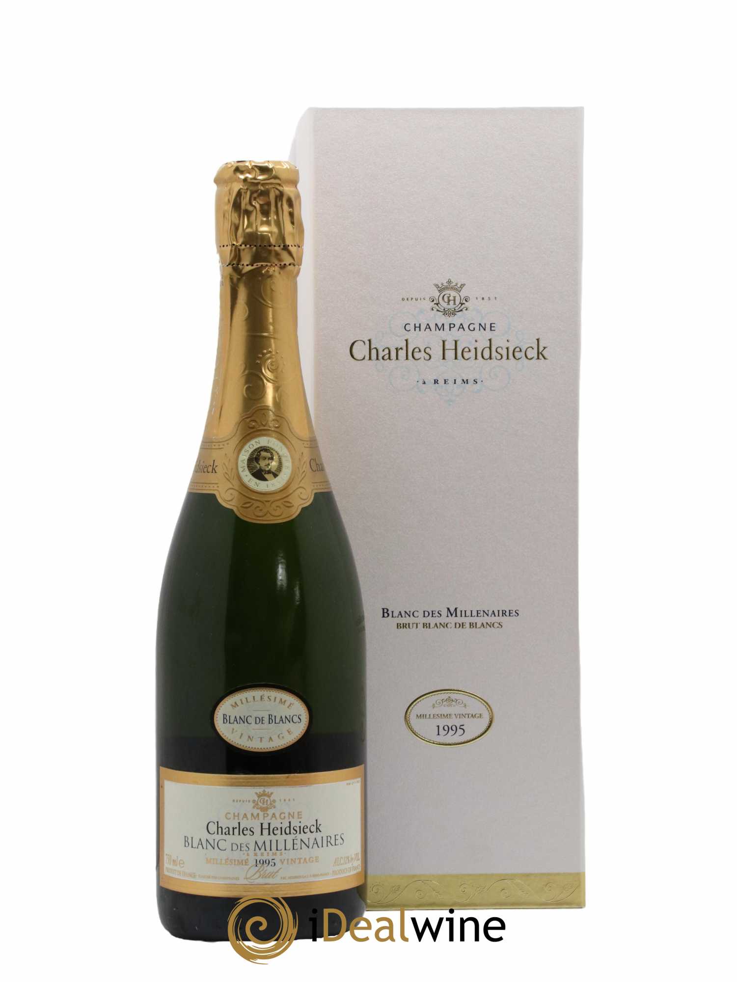 Blanc de Blancs Blanc des Millénaires Brut Charles Heidsieck 1995 - Lot de 1 bouteille - 0