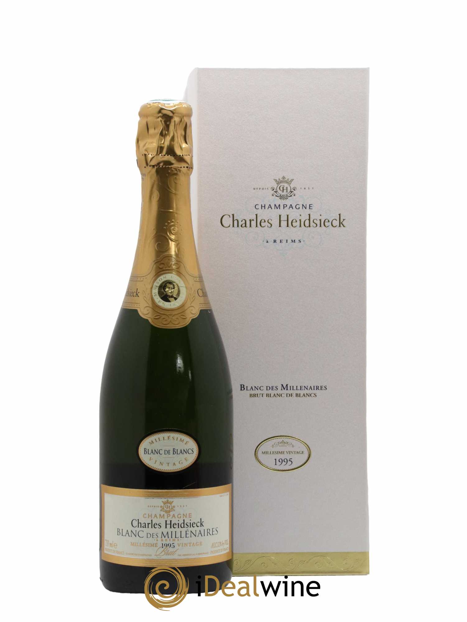 Blanc de Blancs Blanc des Millénaires Brut Charles Heidsieck 1995 - Lot de 1 bouteille - 0