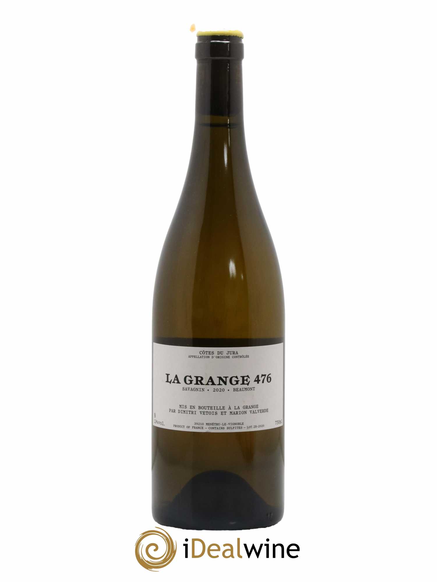 Vin de France Savagnin Beaumont Grange 476 Dimitri Vétois 2020 - Lot de 1 bouteille - 0