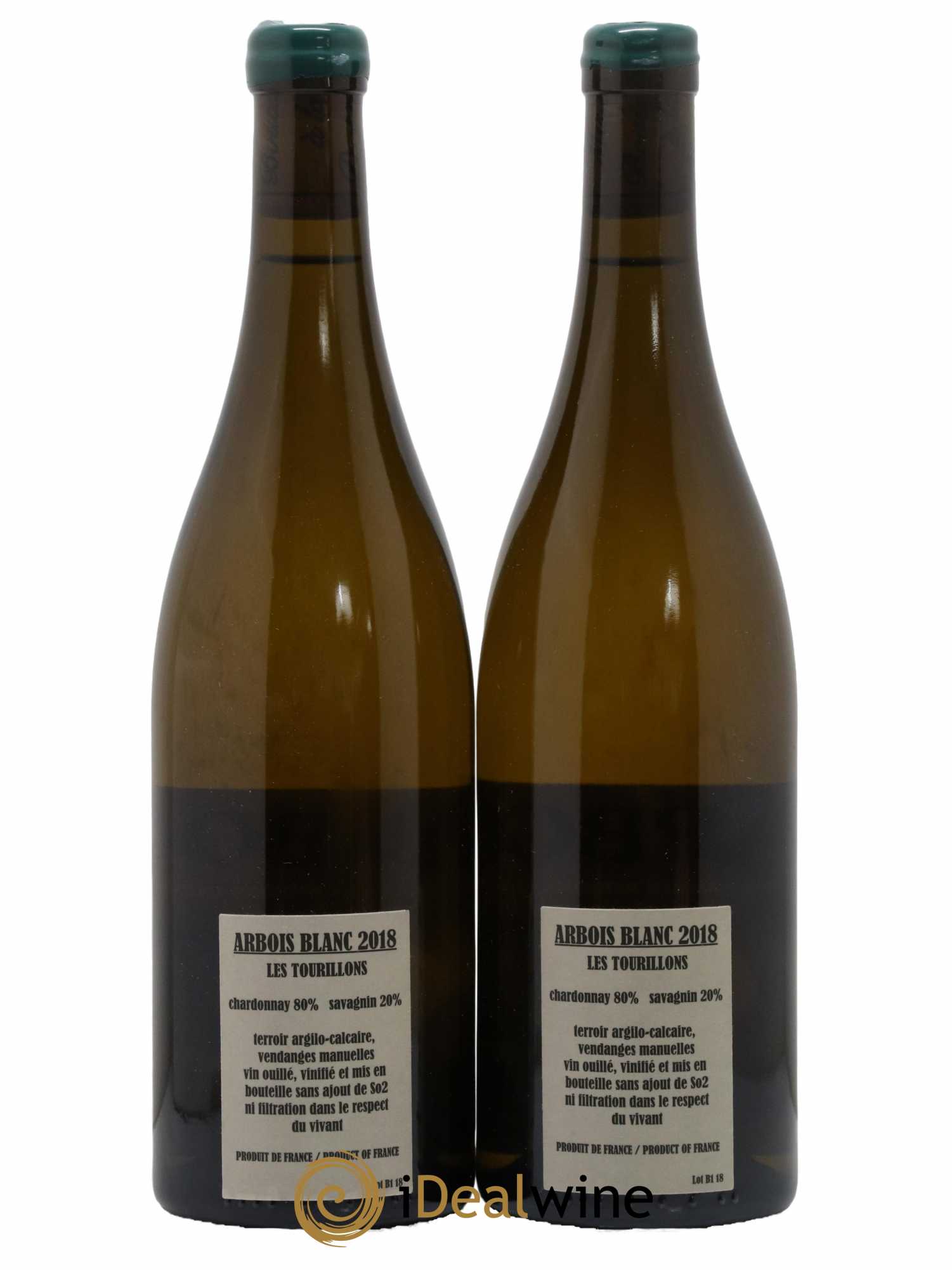 Arbois Chardonnay Savagnin Les Tourillons Adeline Houillon & Renaud Bruyère 2018 - Lot de 2 bouteilles - 1