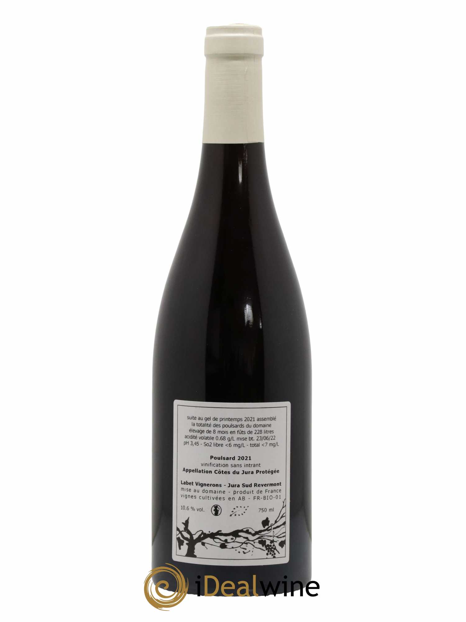 Côtes du Jura Poulsard Labet 2021 - Lot de 1 bouteille - 1