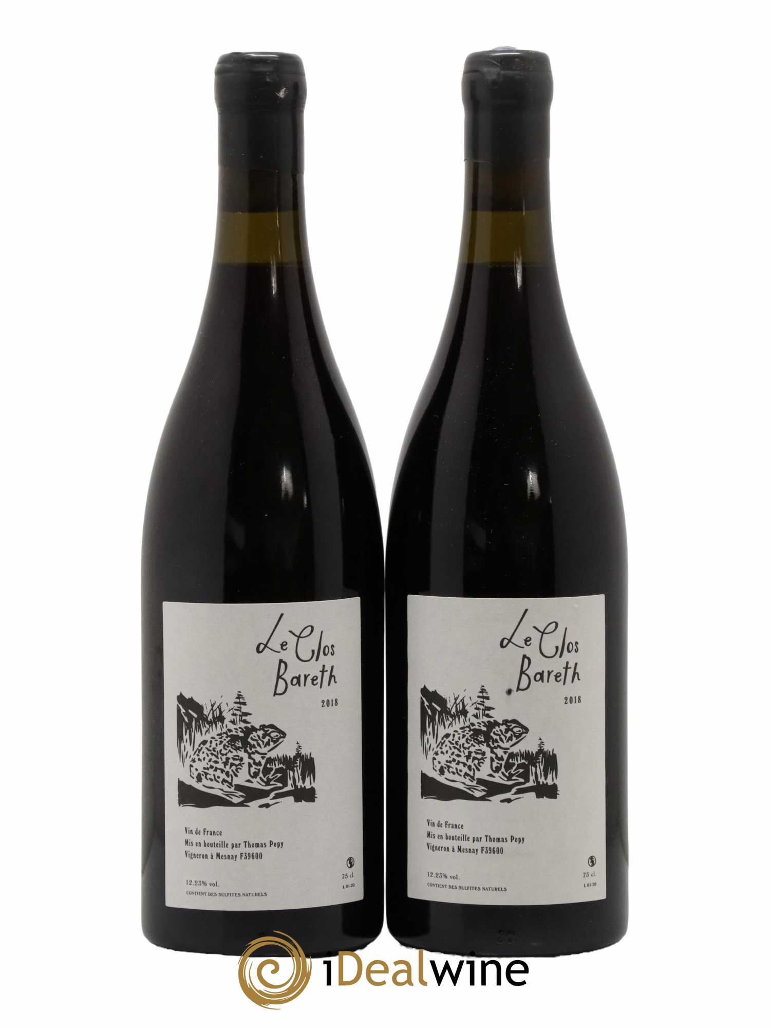 Vin de France Clos Bareth Thomas Popy 2018 - Lot de 2 bouteilles - 0