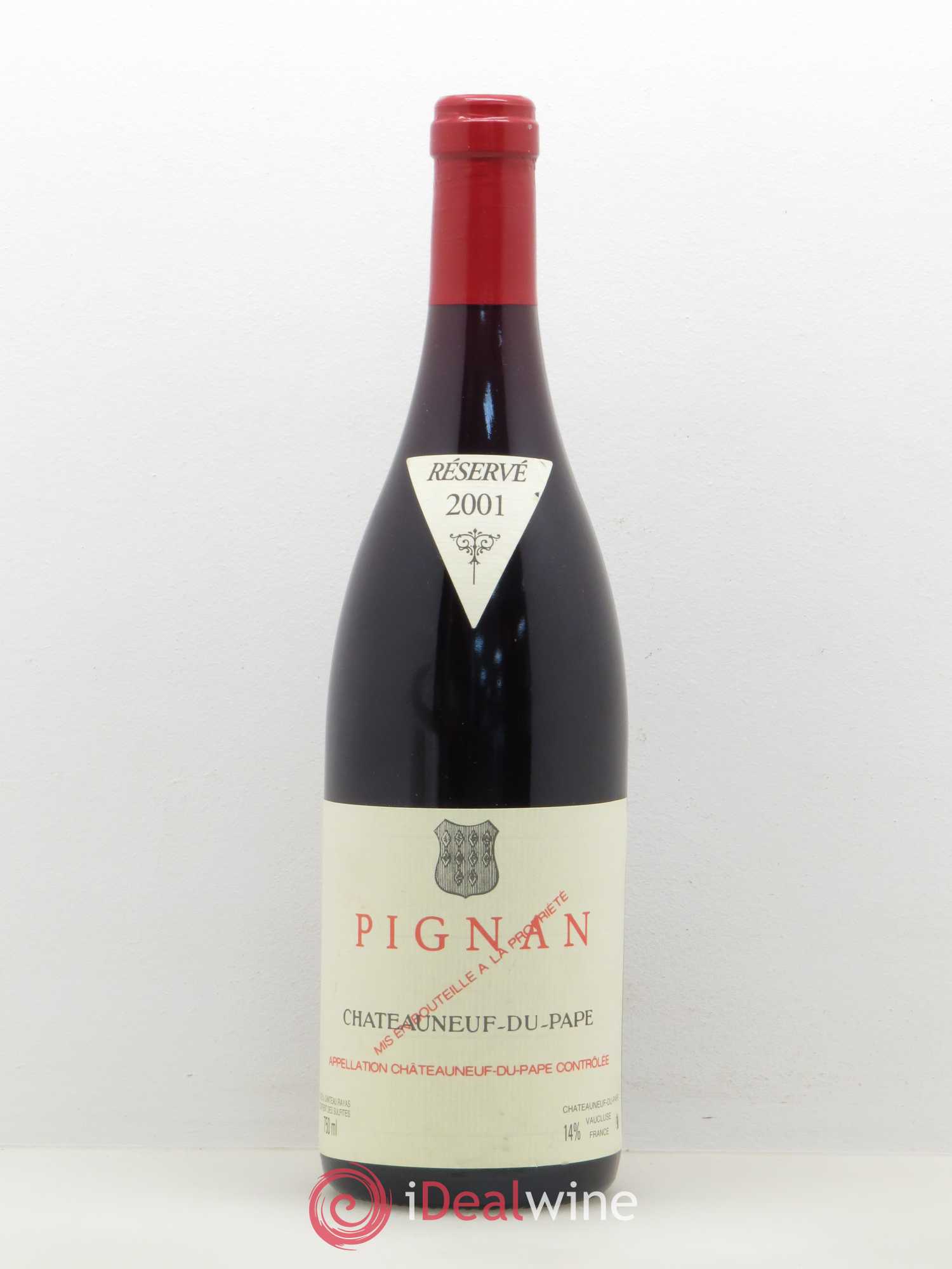 Châteauneuf-du-Pape Domaine de Pignan 2001 - Lot de 1 bouteille - 0