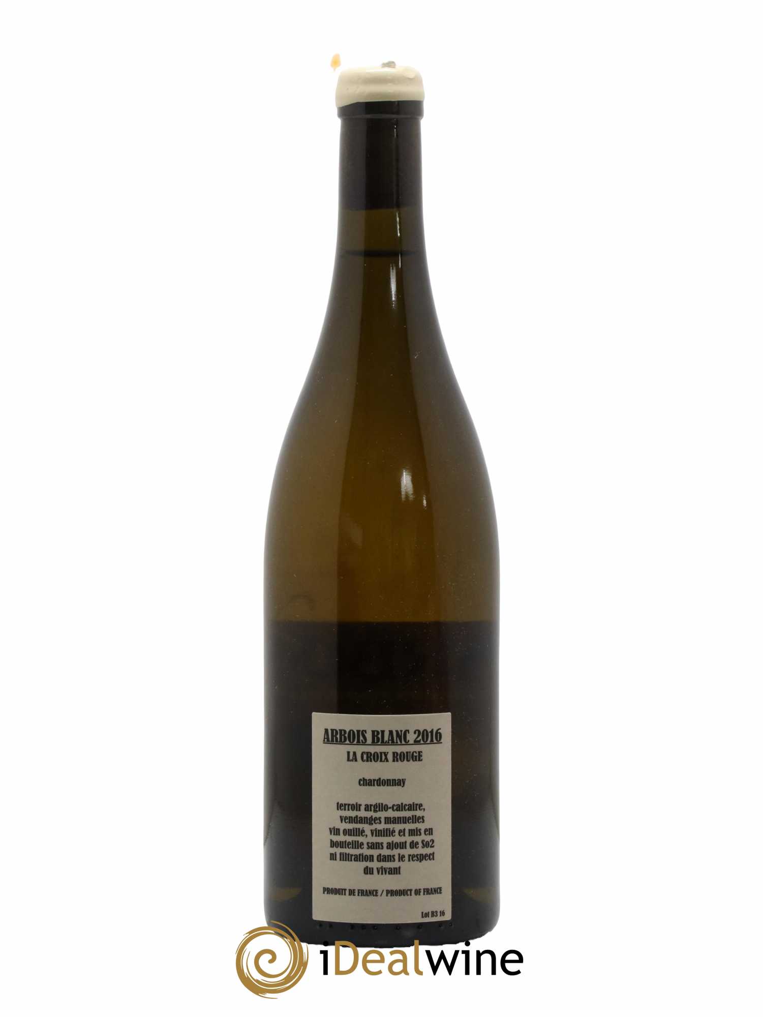 Arbois Chardonnay La Croix Rouge Adeline Houillon & Renaud Bruyère 2016 - Lot de 1 bouteille - 1
