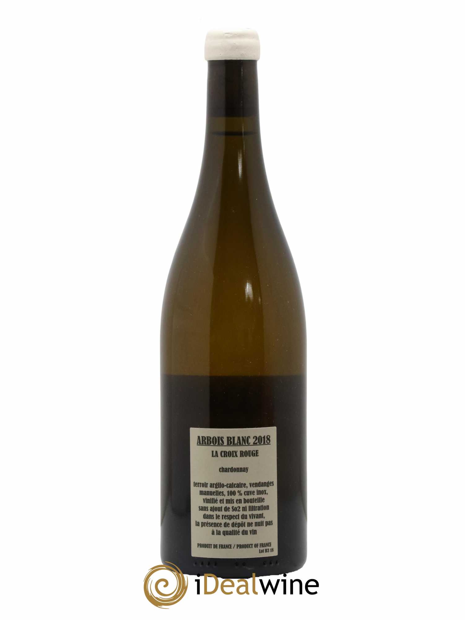 Arbois Chardonnay La Croix Rouge Adeline Houillon & Renaud Bruyère 2018 - Lot de 1 bouteille - 1