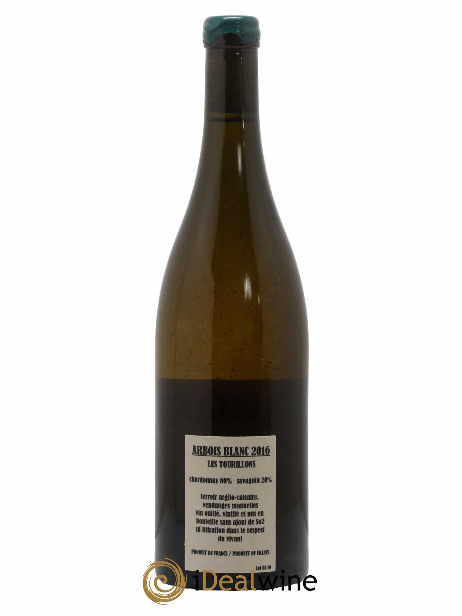 Arbois Chardonnay Savagnin Les Tourillons Adeline Houillon & Renaud Bruyère 2016 - Lot de 1 bouteille - 1