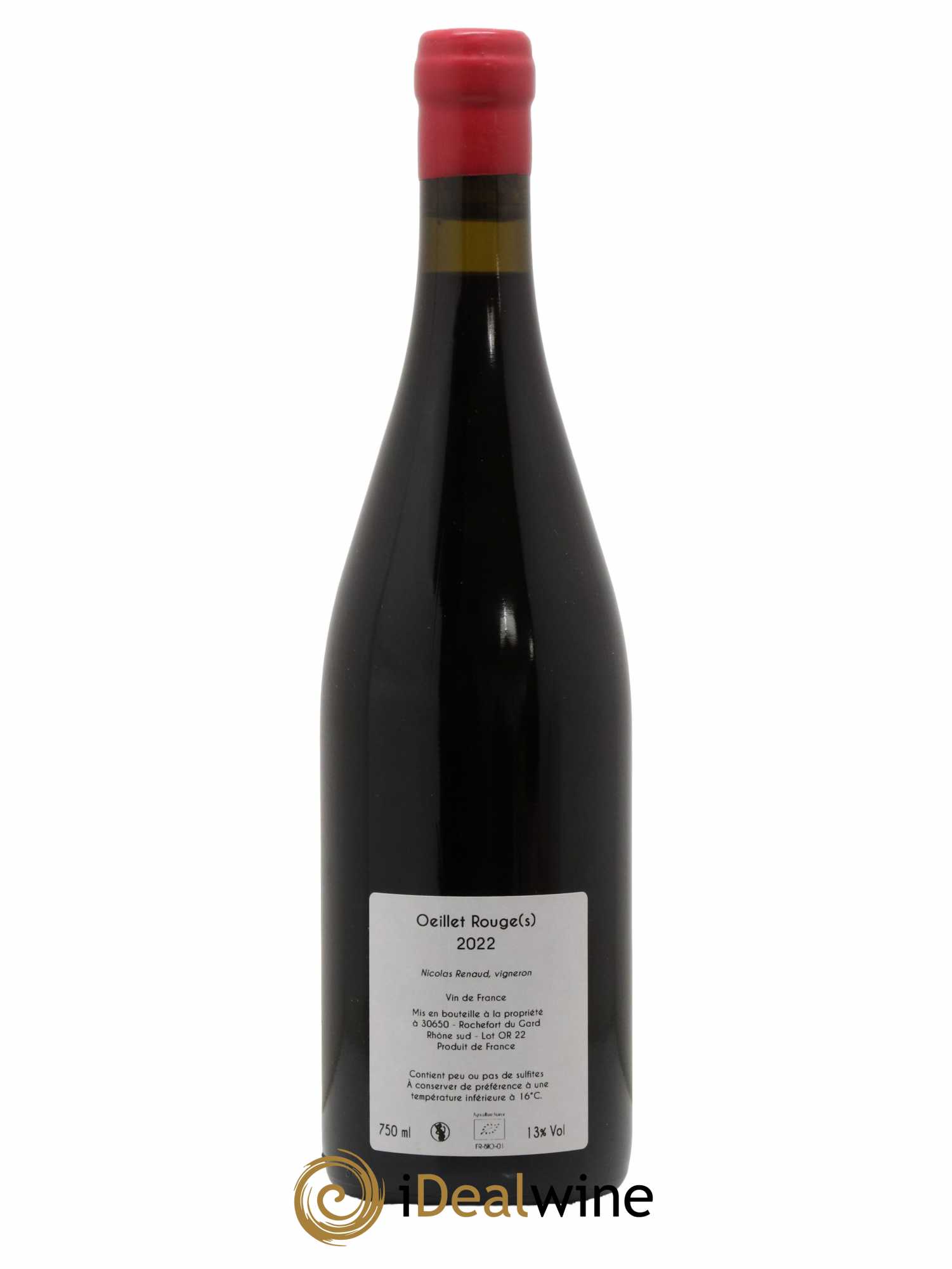 Vin de France Oeillet Rouge Les Grillons 2022 - Lot de 1 bouteille - 1