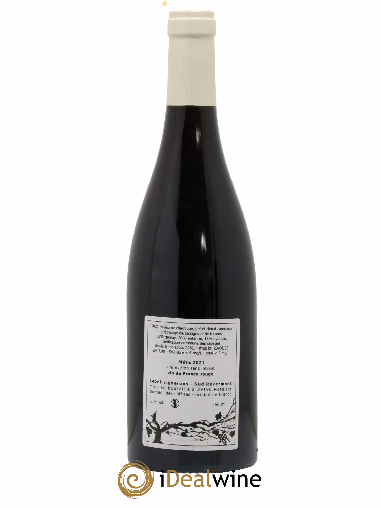 Vin de France Métis Romain - Julien  - Charline Labet 2021 - Lot de 1 bouteille - 1
