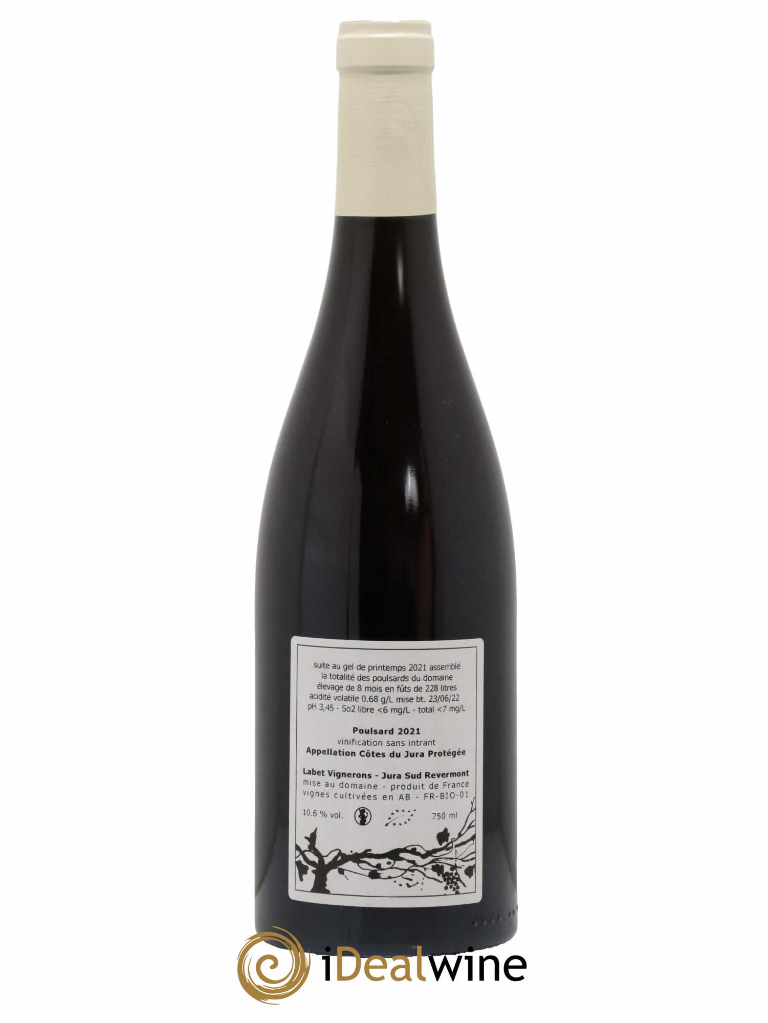 Côtes du Jura Poulsard Labet 2021 - Lot de 1 bouteille - 1