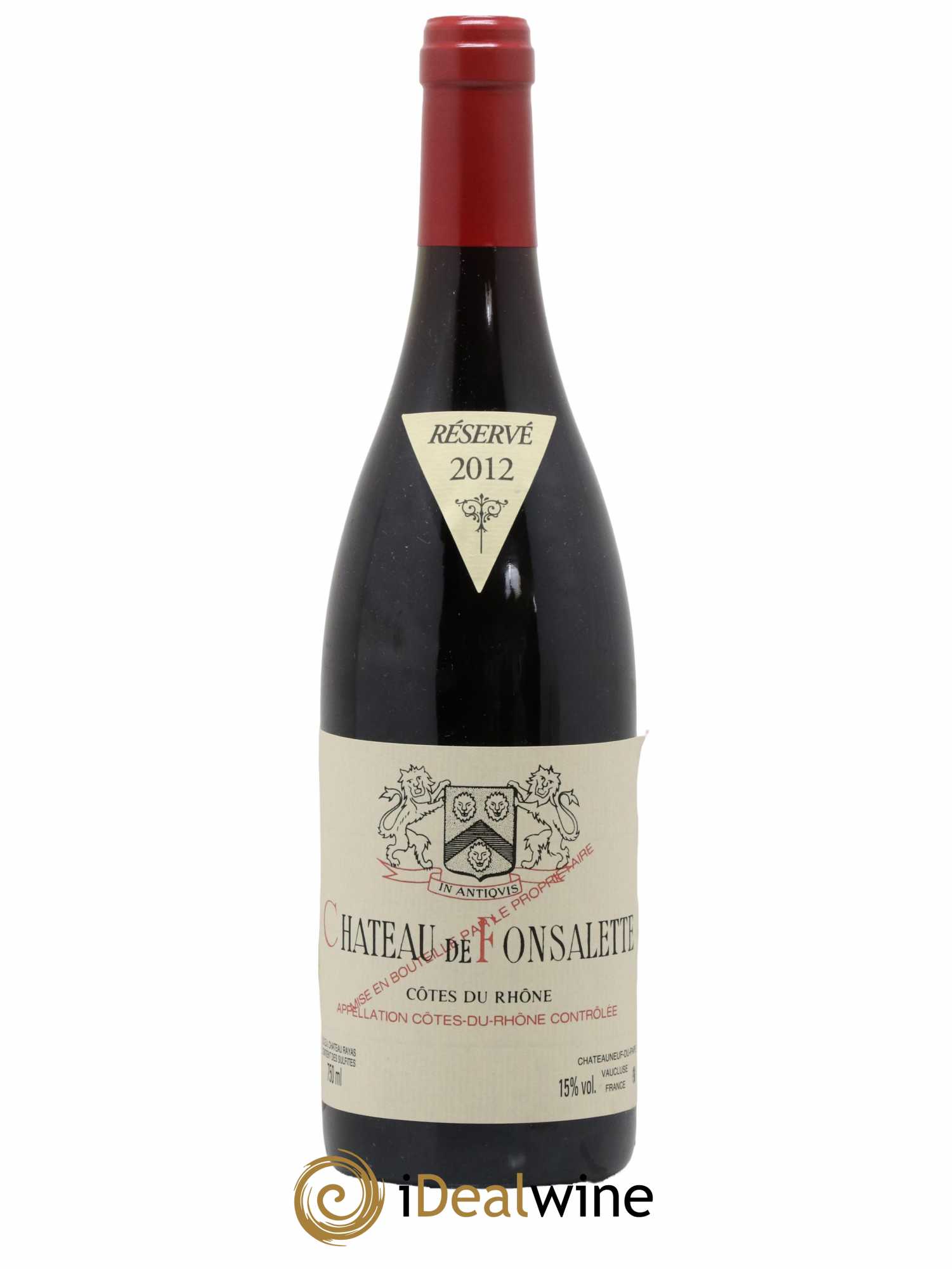 Côtes-du-Rhône Château de Fonsalette Emmanuel Reynaud 2012 - Lot de 1 bouteille - 0