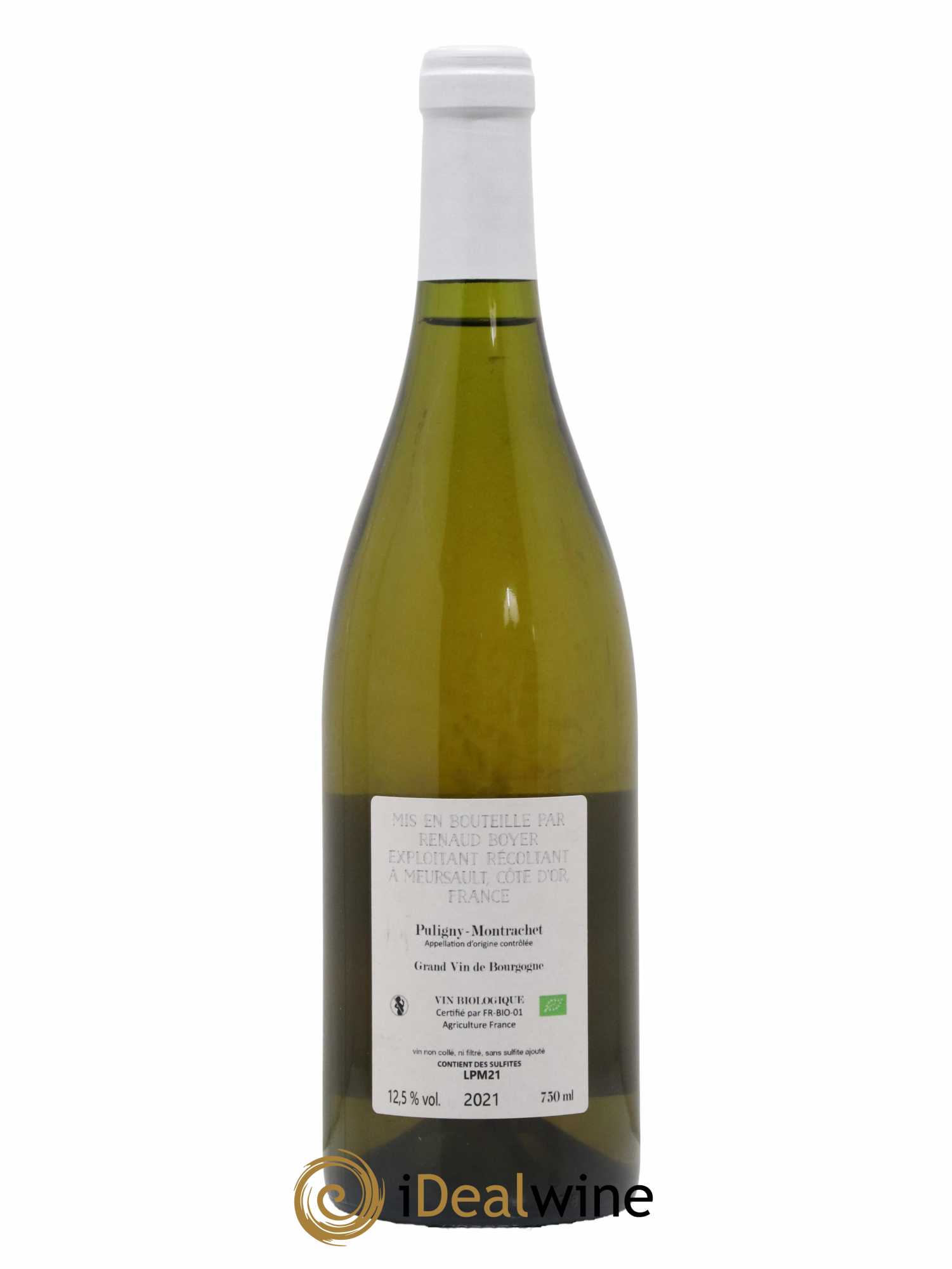 Puligny-Montrachet Les Reuchaux Renaud Boyer 2021 - Lot de 1 bouteille - 1