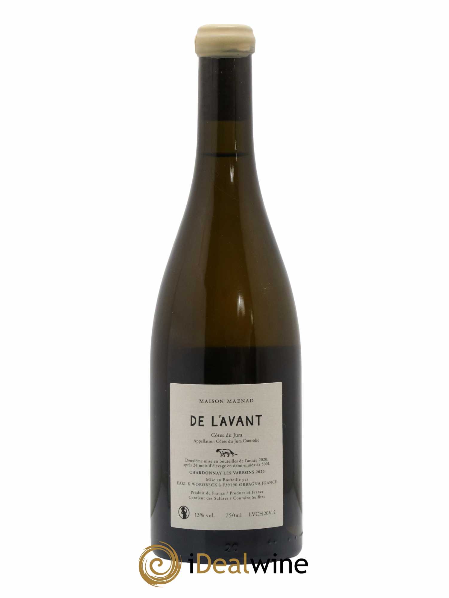 Côtes du Jura De l'Avant Les Varrons Katie Worobeck Maison Maenad 24 mois 2020 - Lot de 1 bouteille - 1