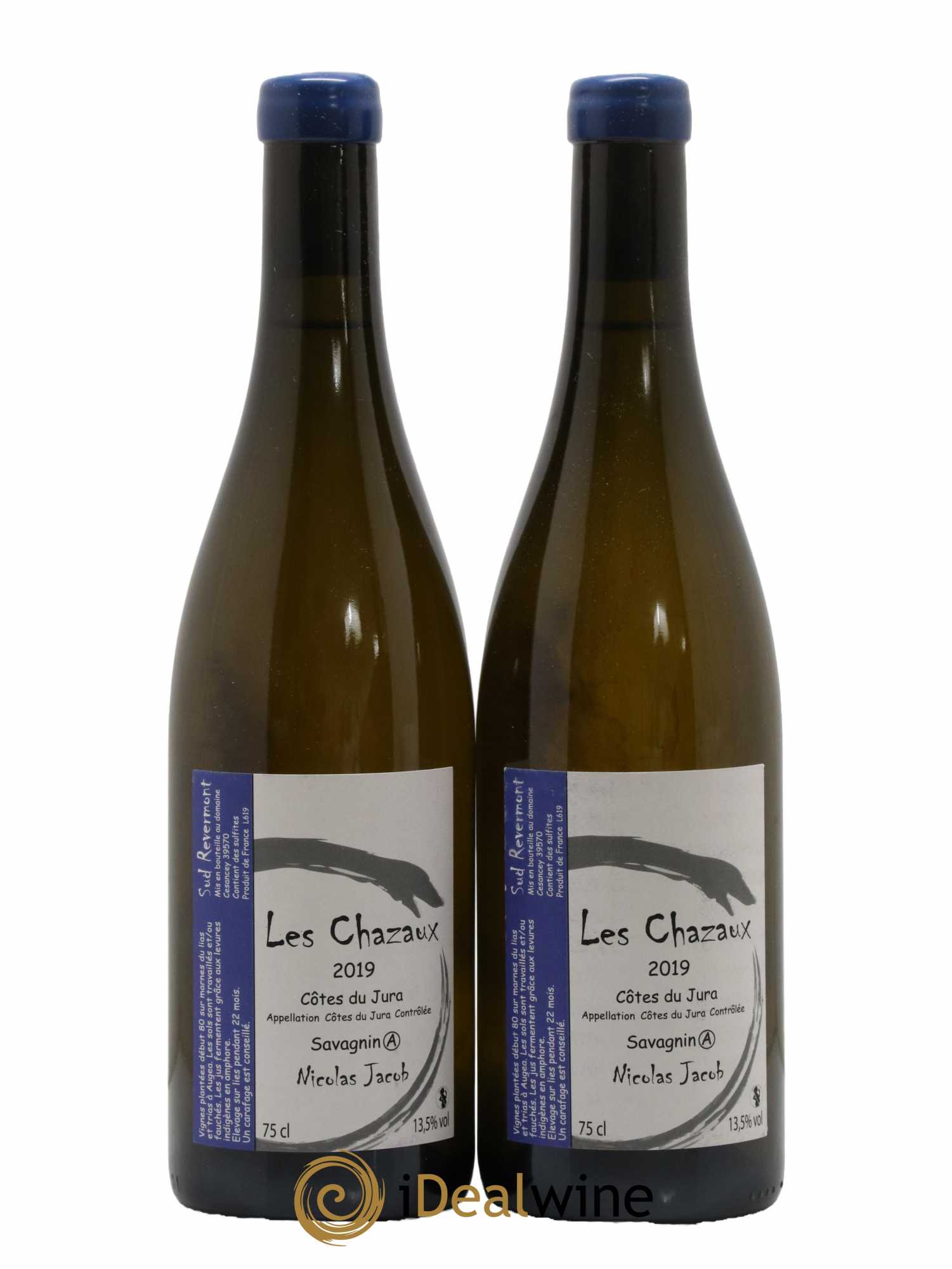 Côtes du Jura Savagnin Les Chazaux Nicolas Jacob Amphore 2019 - Lot de 2 bouteilles - 0