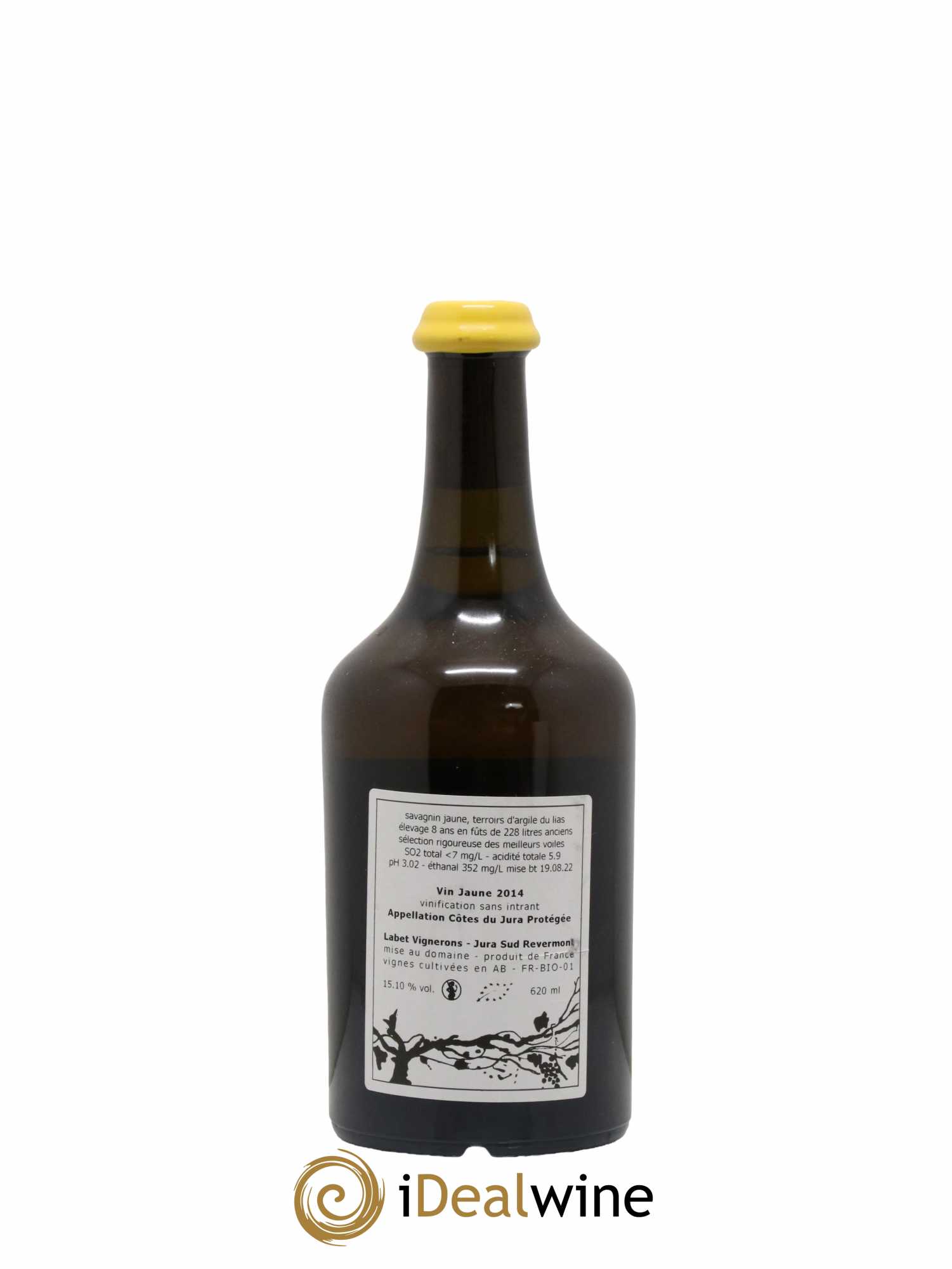 Côtes du Jura Vin Jaune Romain - Julien - Charline Labet 2014 - Lot de 1 bouteille - 1