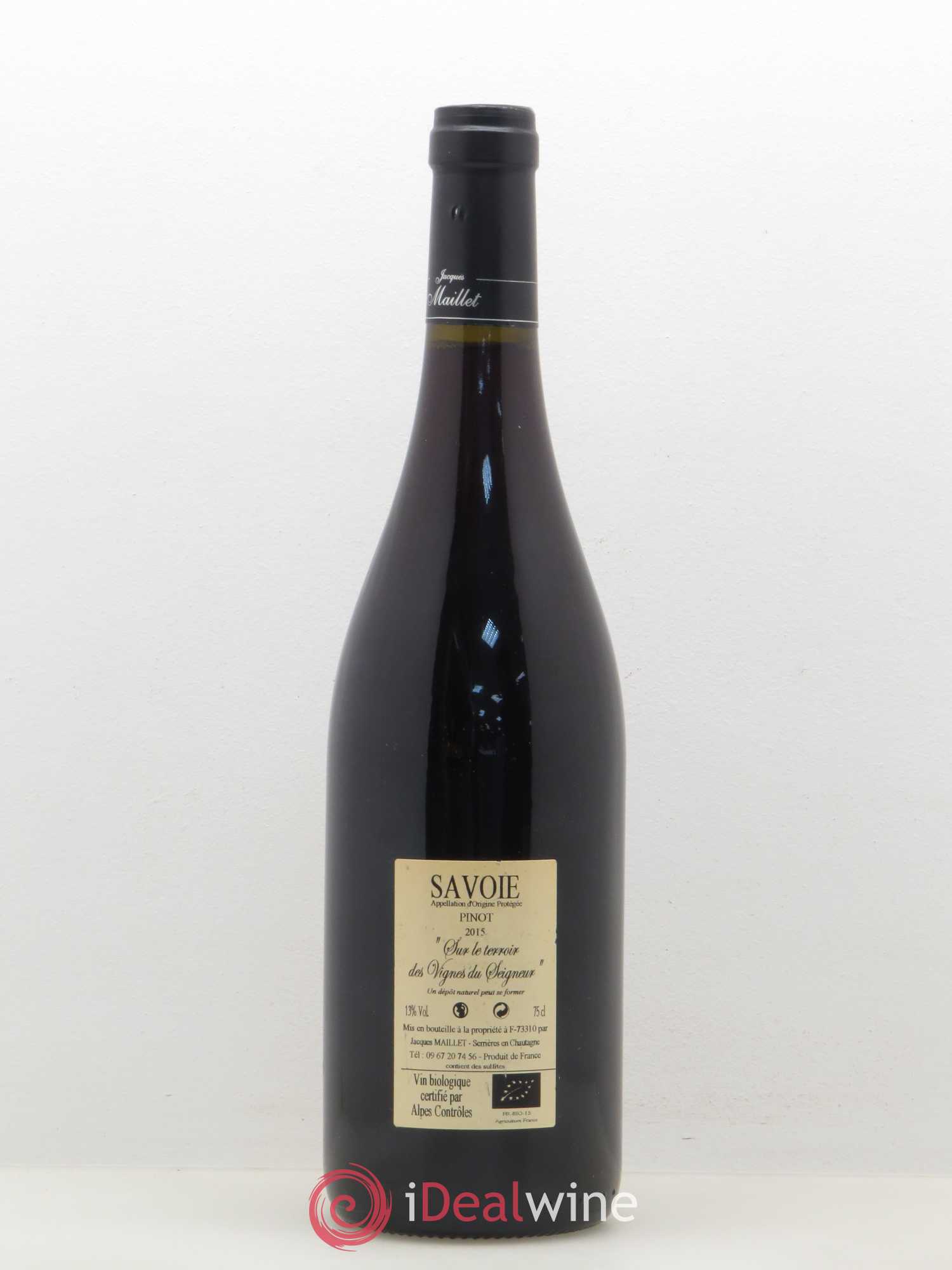 Pinot Noir Sur Les Vignes Du Terroir Du Seigneur Jacques Maillet 2015 - Posten von 1 Flasche - 1