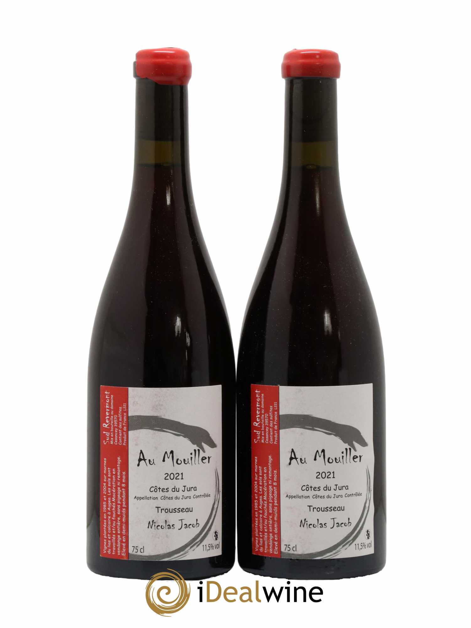 Côtes du Jura Trousseau Au Mouiller Nicolas Jacob 2021 - Lot de 2 bouteilles - 0
