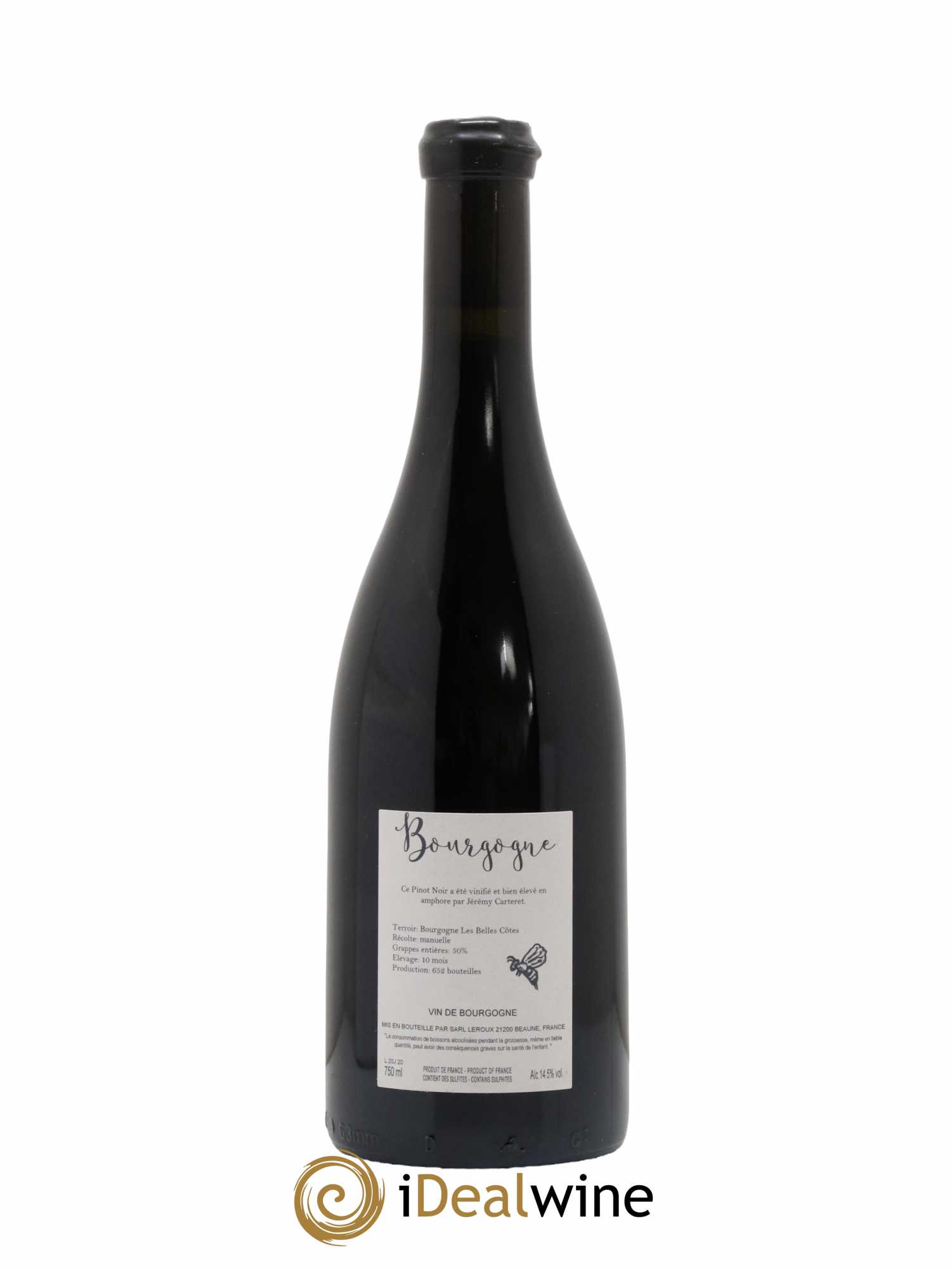 Bourgogne Les Belles Côtes Jérémy Carteret 2020 - Lot de 1 bouteille - 1