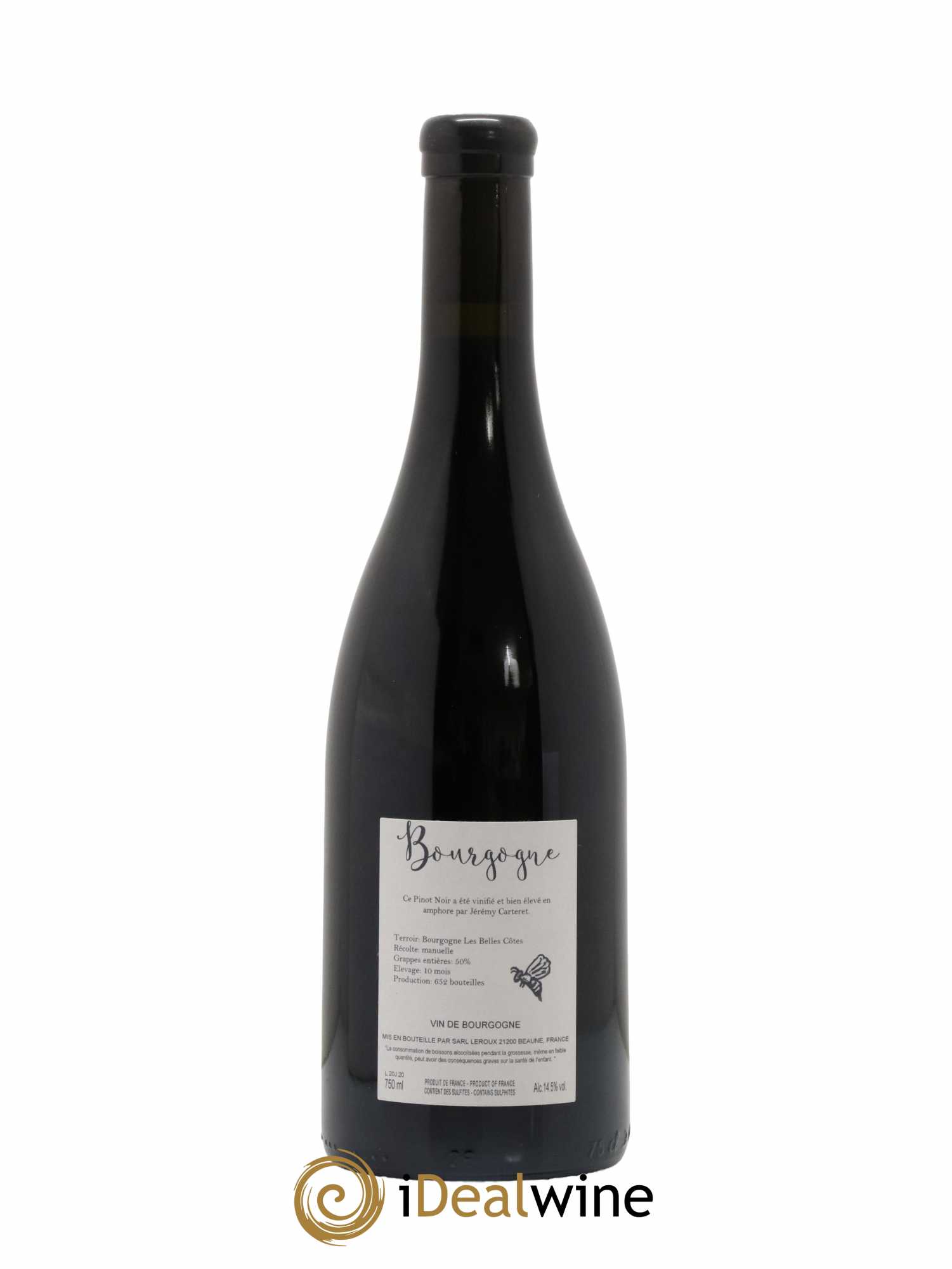 Bourgogne Les Belles Côtes Jérémy Carteret 2020 - Lot de 1 bouteille - 1