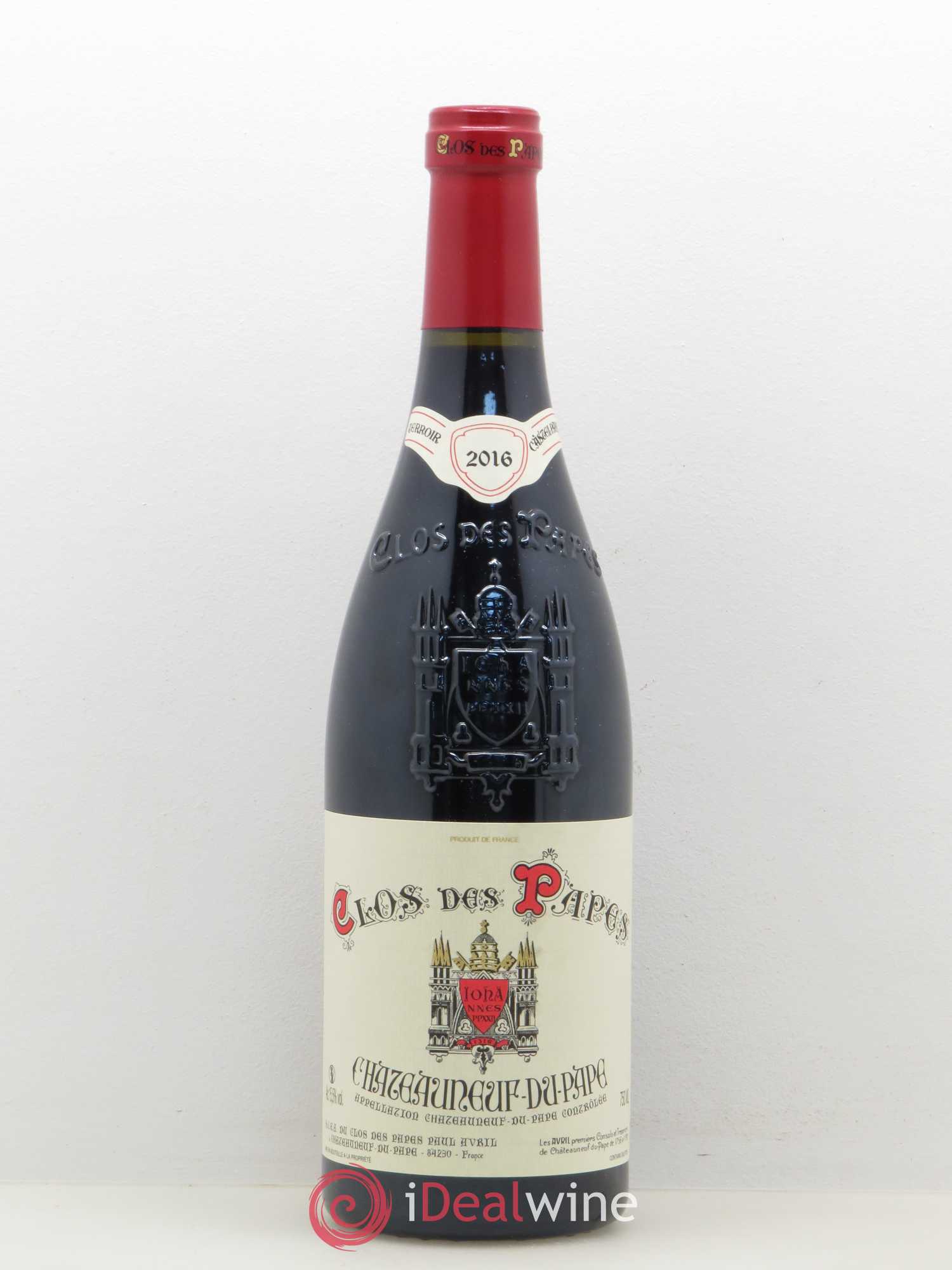 Châteauneuf-du-Pape Clos des Papes - Paul Avril 2016 - Lot de 1 bouteille - 0