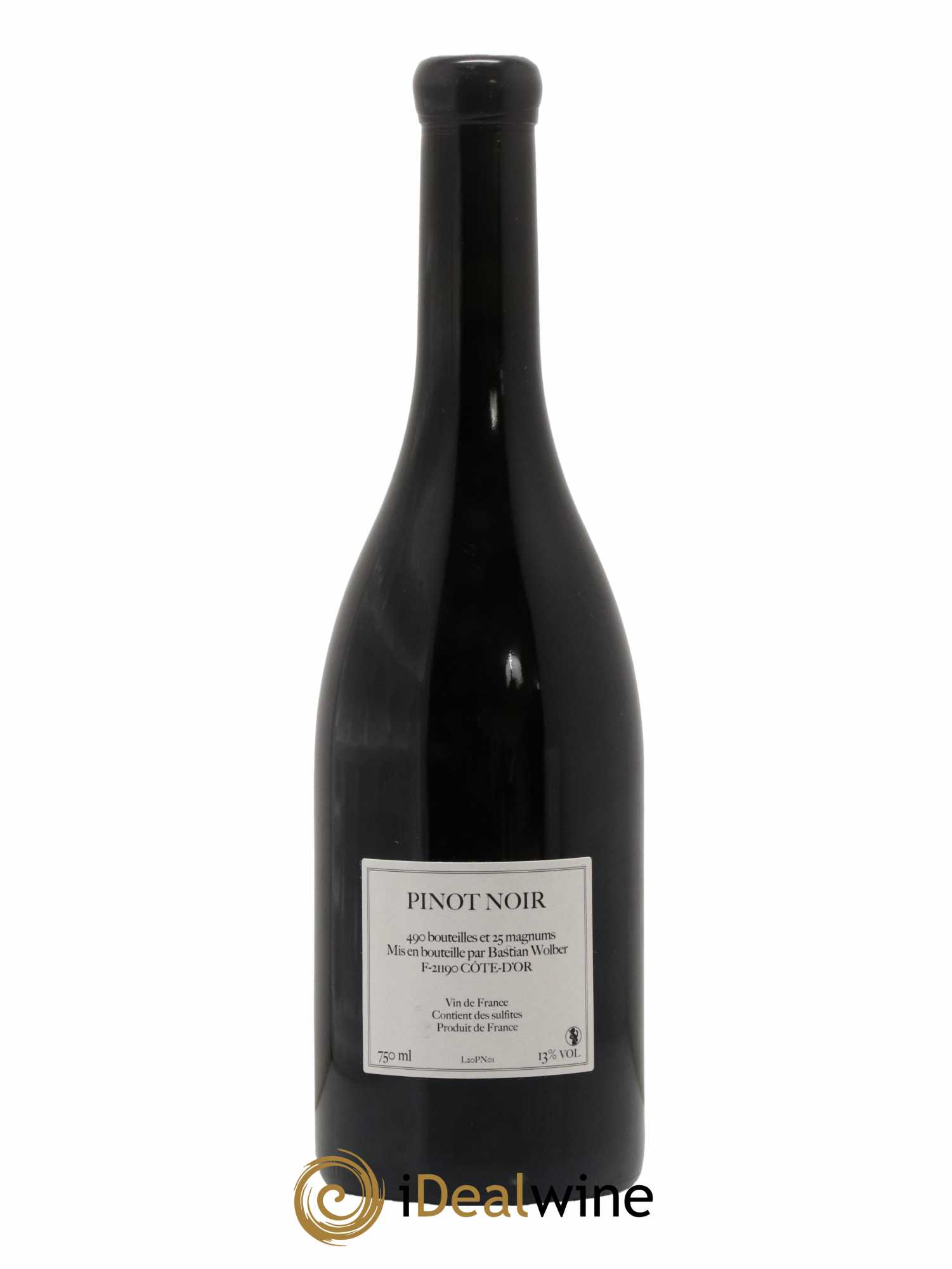 Vin de France Laisse Tomber Pinot Noir Bastian Wolber 2020 - Lot de 1 bouteille - 1