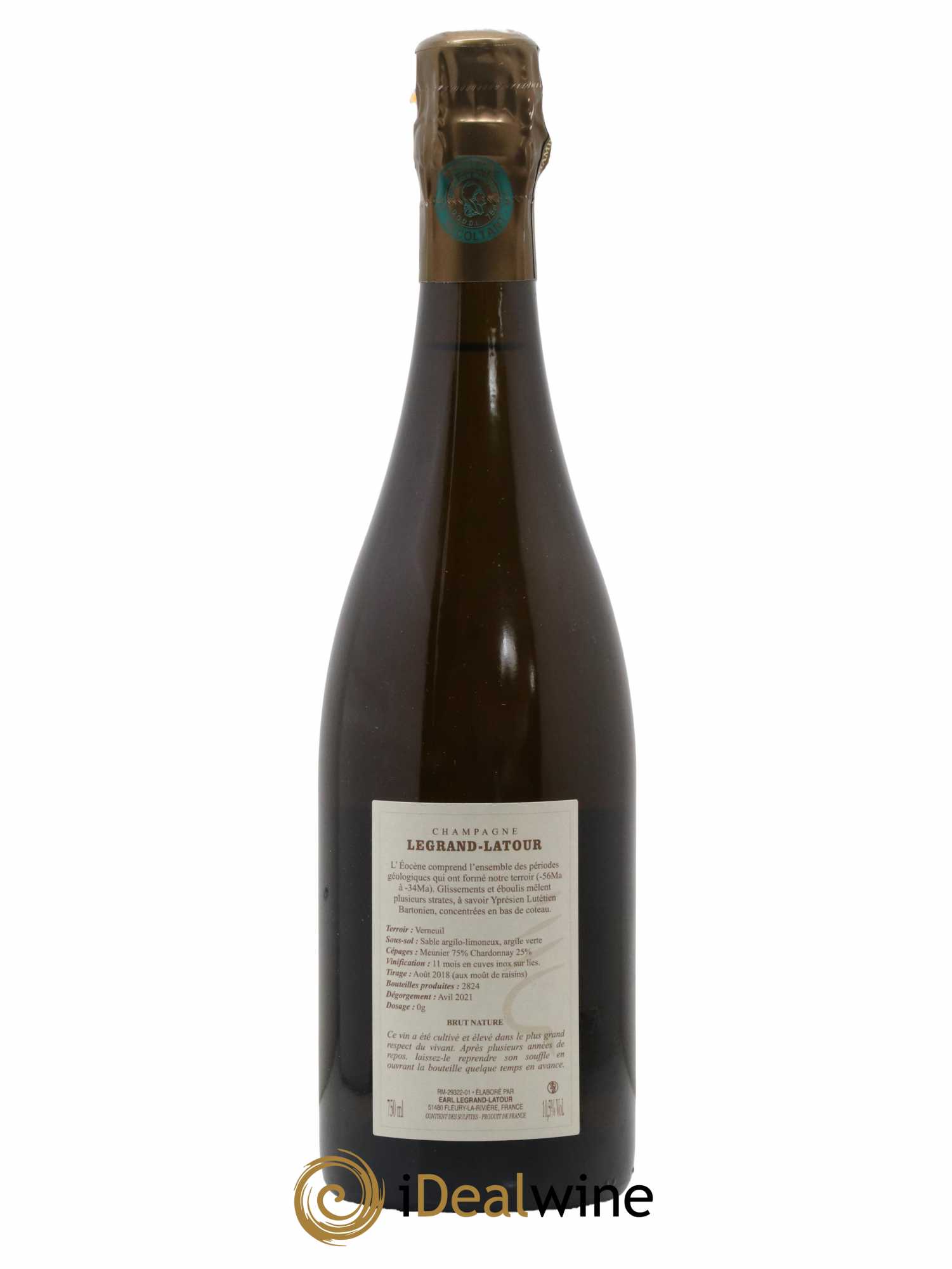 Champagne Eocène Domaine Legrand Latour - Lot de 1 bouteille - 1
