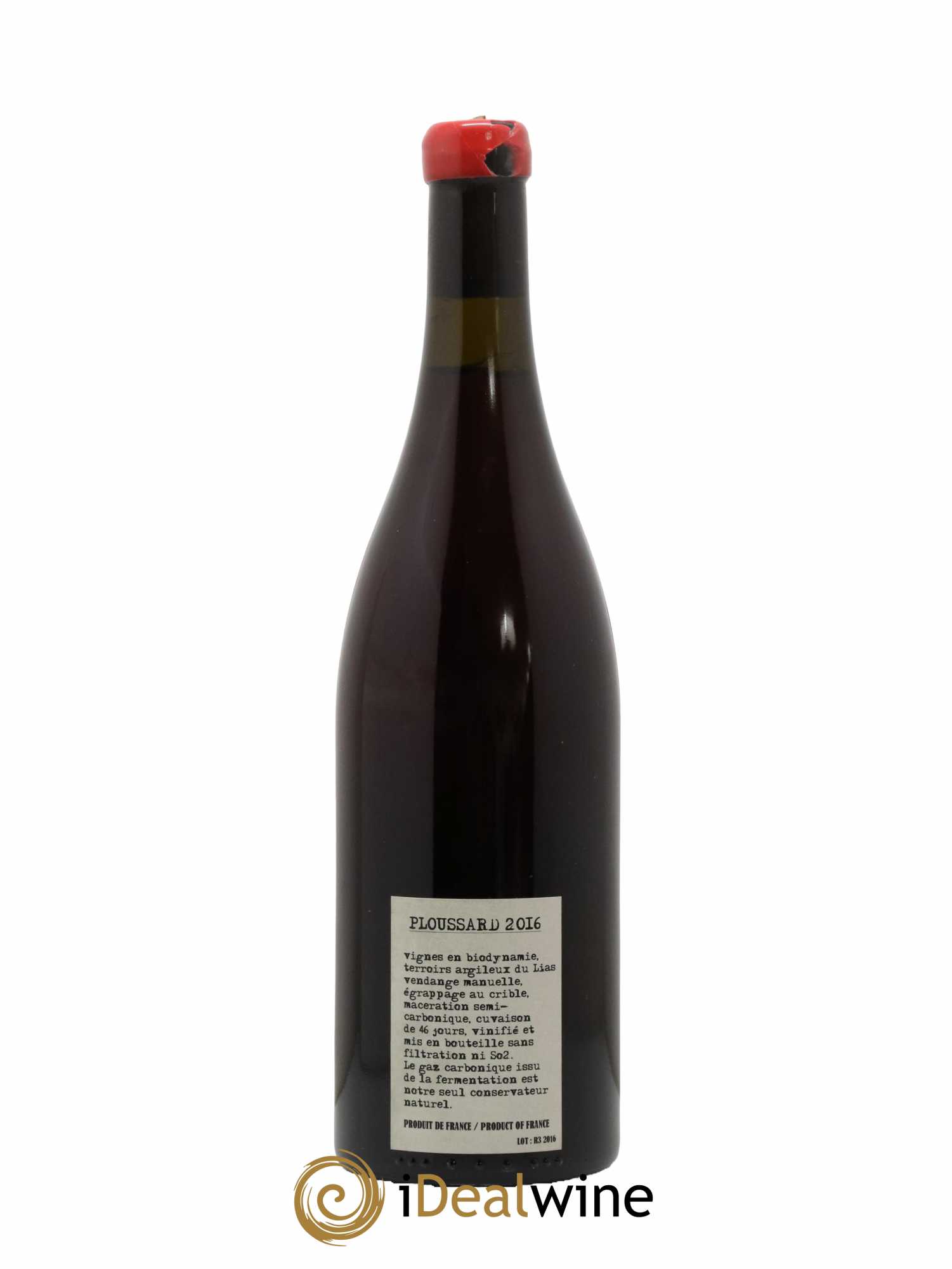 Arbois-Pupillin Ploussard Adeline Houillon & Renaud Bruyère 2016 - Lot de 1 bouteille - 1
