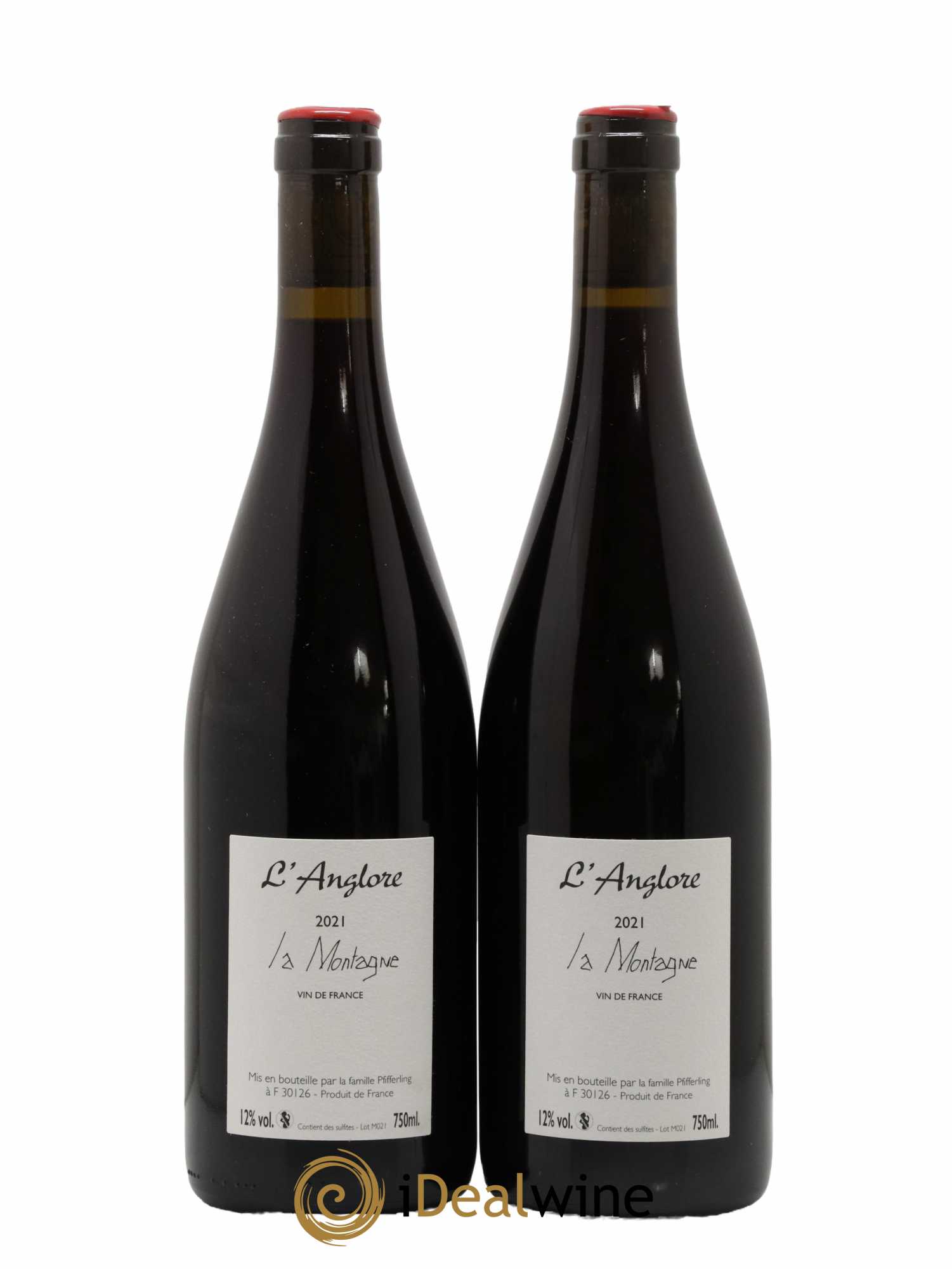 Vin de France La Montagne L'Anglore 2021 - Lot de 2 bouteilles - 1
