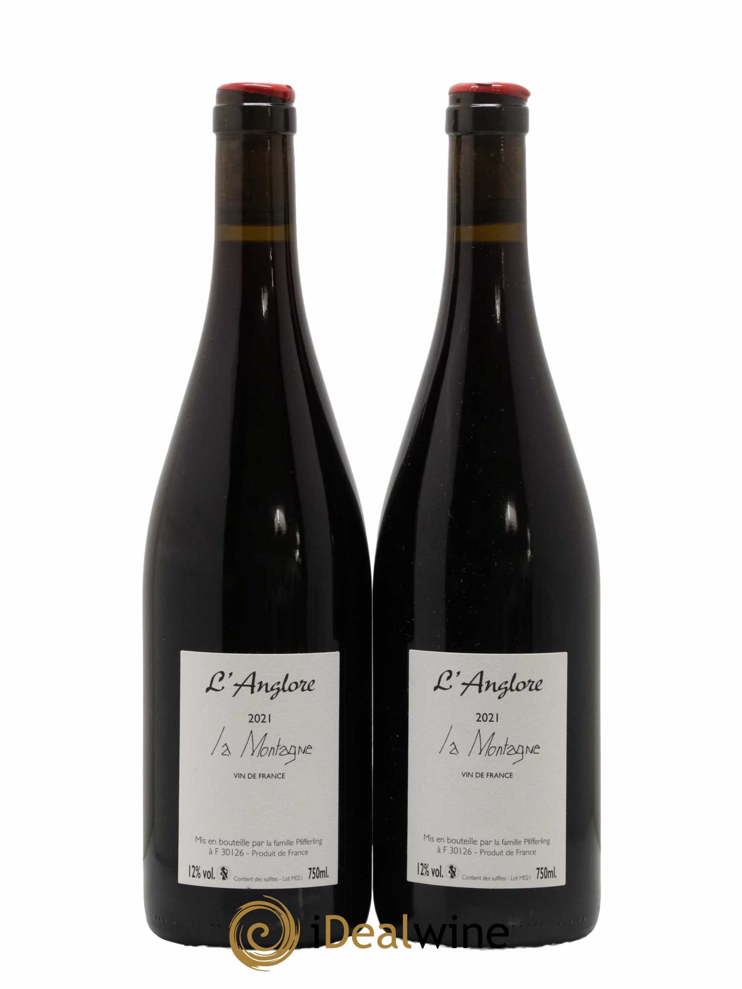 Vin de France La Montagne L'Anglore 2021 - Lot de 2 bouteilles - 1