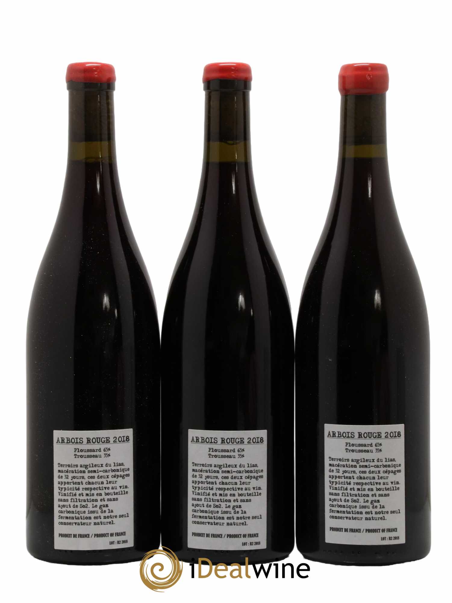 Arbois Ploussard Trousseau Adeline Houillon & Renaud Bruyère 2018 - Lot de 3 bouteilles - 1