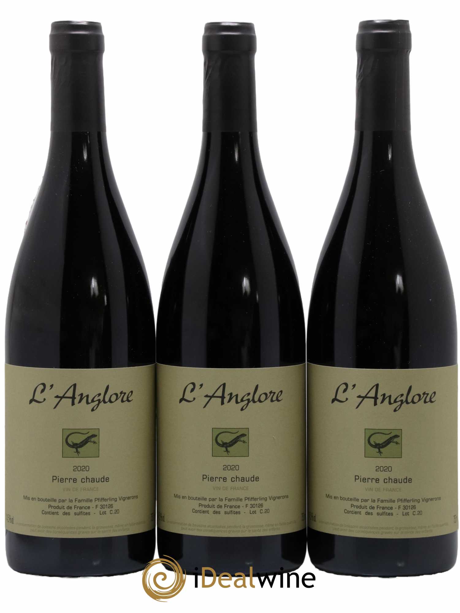 Vin de France Pierre chaude L'Anglore 2020 - Lot de 6 bouteilles - 2