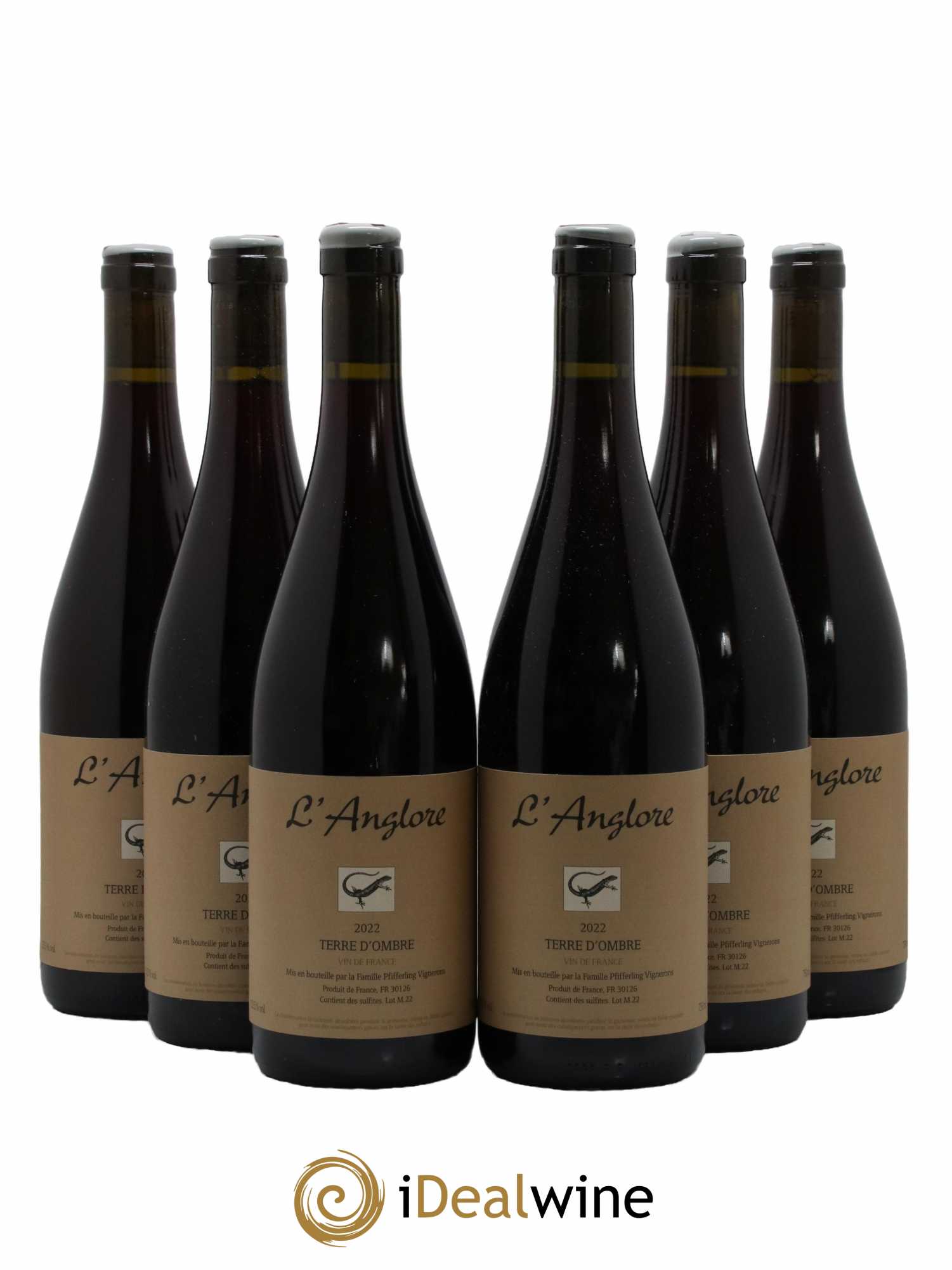 Vin de France Terre d'Ombre L'Anglore 2022 - Lot de 6 bouteilles - 0