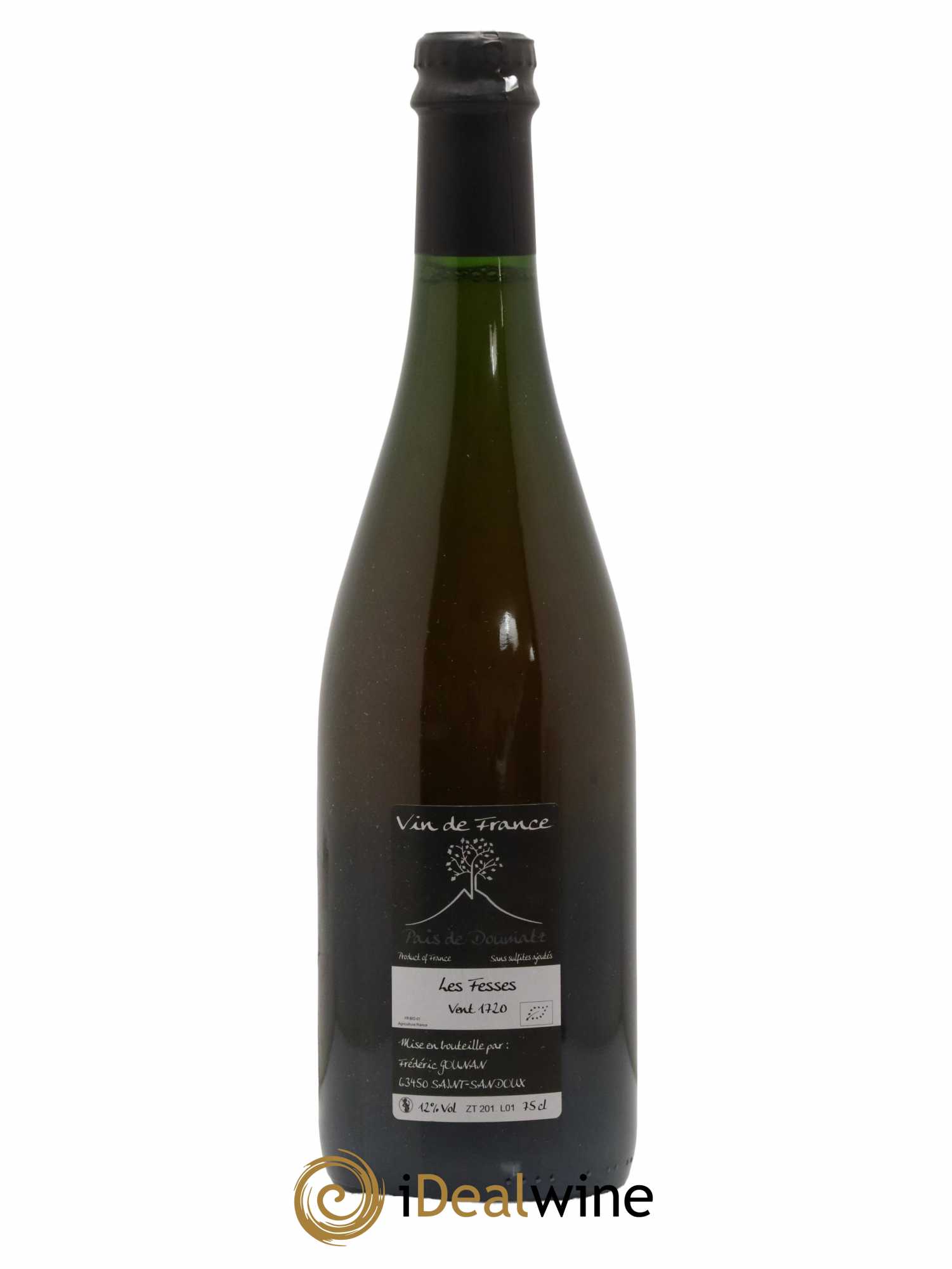 Vin de France Les Fesses Vignoble de l'Arbre Blanc 2017 - Lot de 1 bouteille - 1