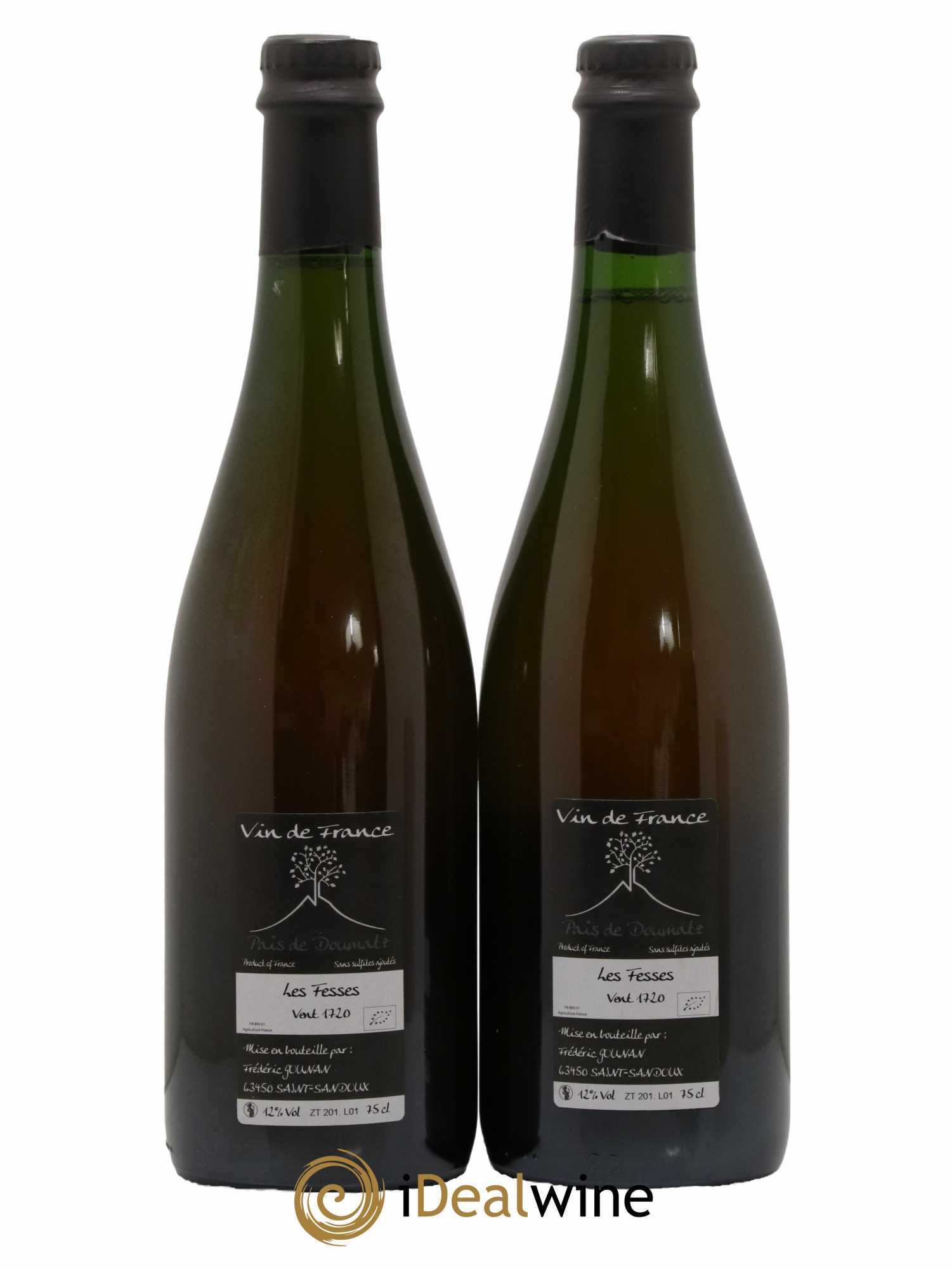 Vin de France Les Fesses Vignoble de l'Arbre Blanc 2017 - Lot de 2 bouteilles - 1