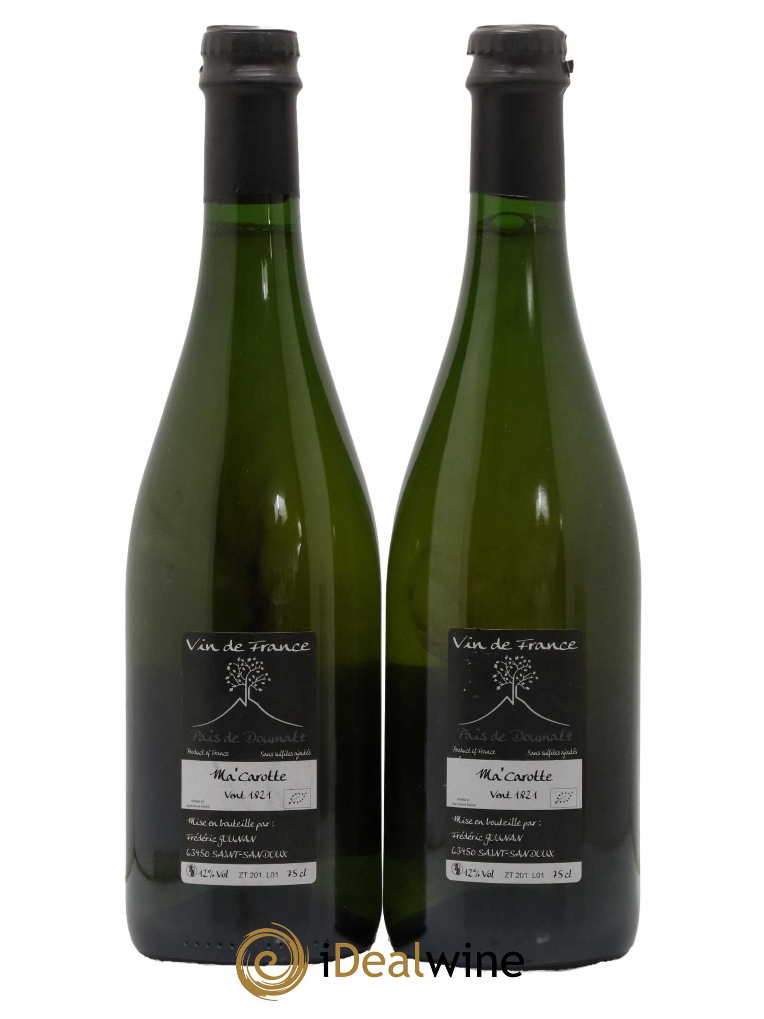 Vin de France Ma Carotte Vignoble de l'Arbre Blanc 2018 - Lot de 2 bouteilles - 1