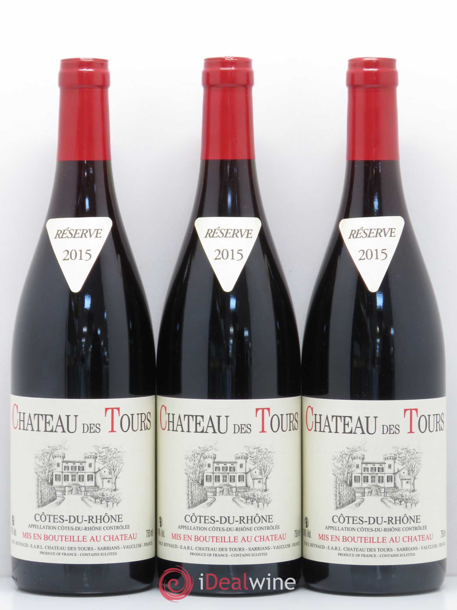 Côtes-du-Rhône Château des Tours Emmanuel Reynaud 2015 - Lot de 6 bouteilles - 1