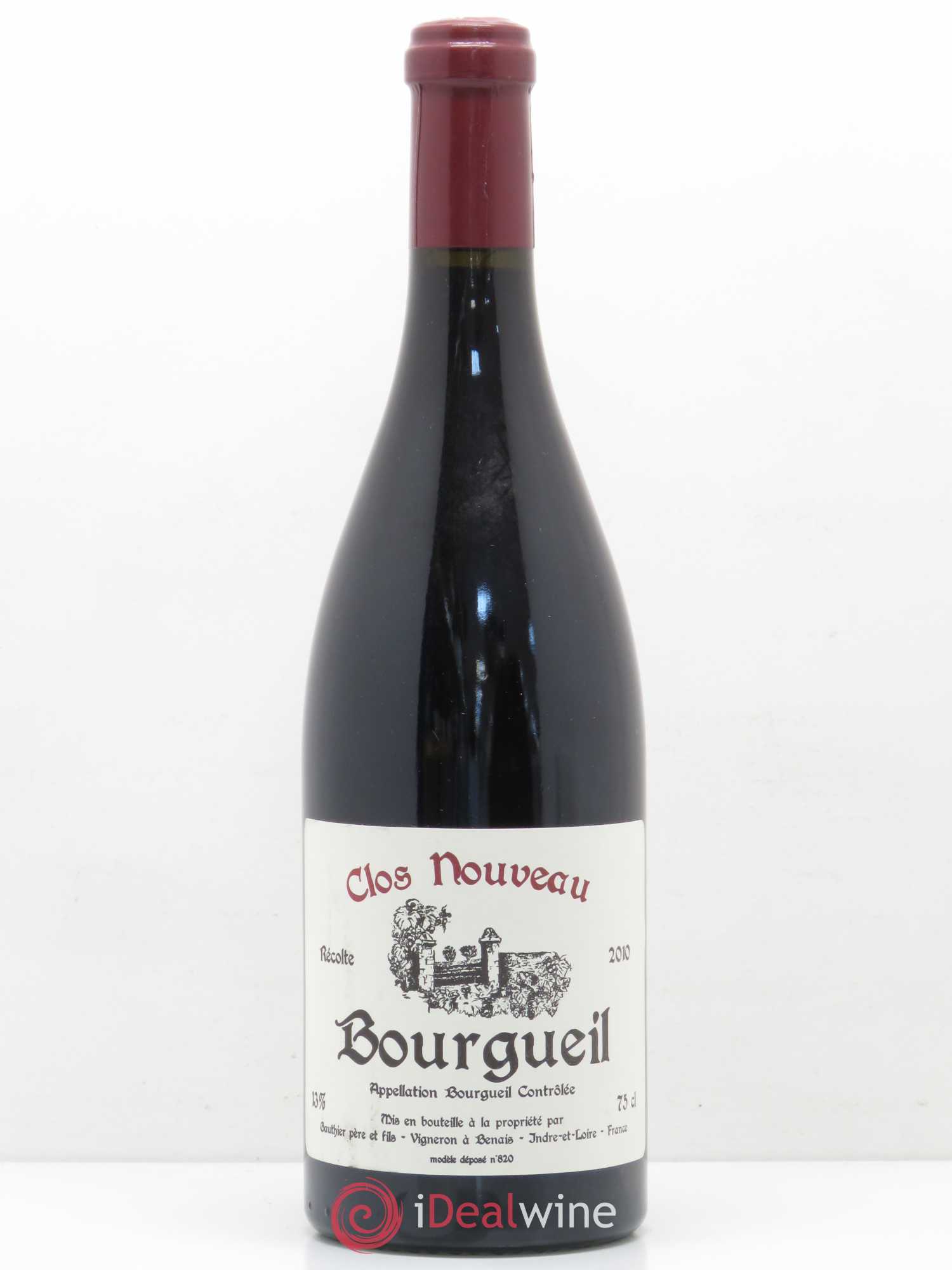 Bourgueil Clos Nouveau Gauthier Père et fils 2010 - Posten von 1 Flasche - 0