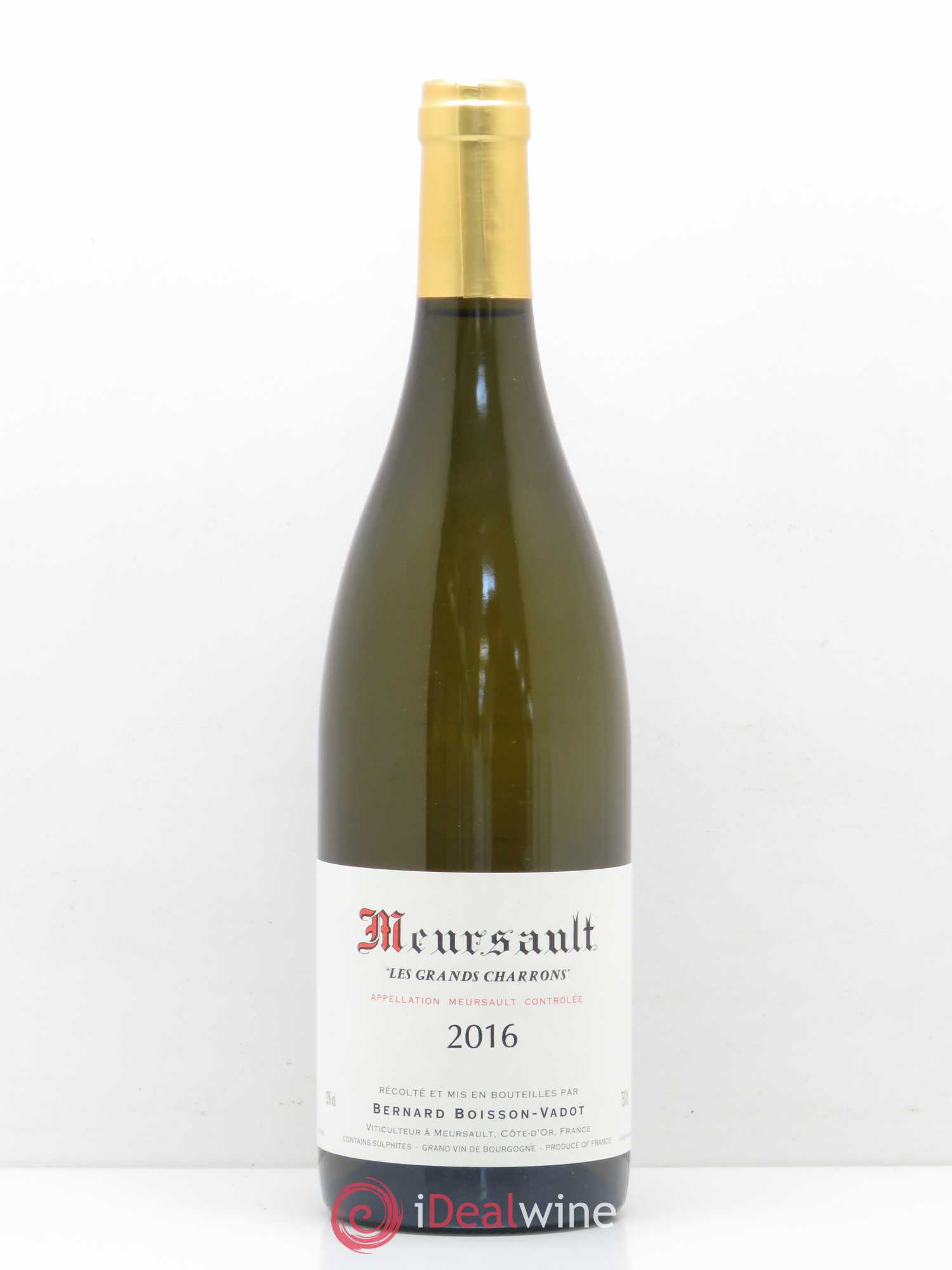 Meursault Les Grands Charrons Boisson-Vadot (Domaine) 2016 - Lot de 1 bouteille - 0