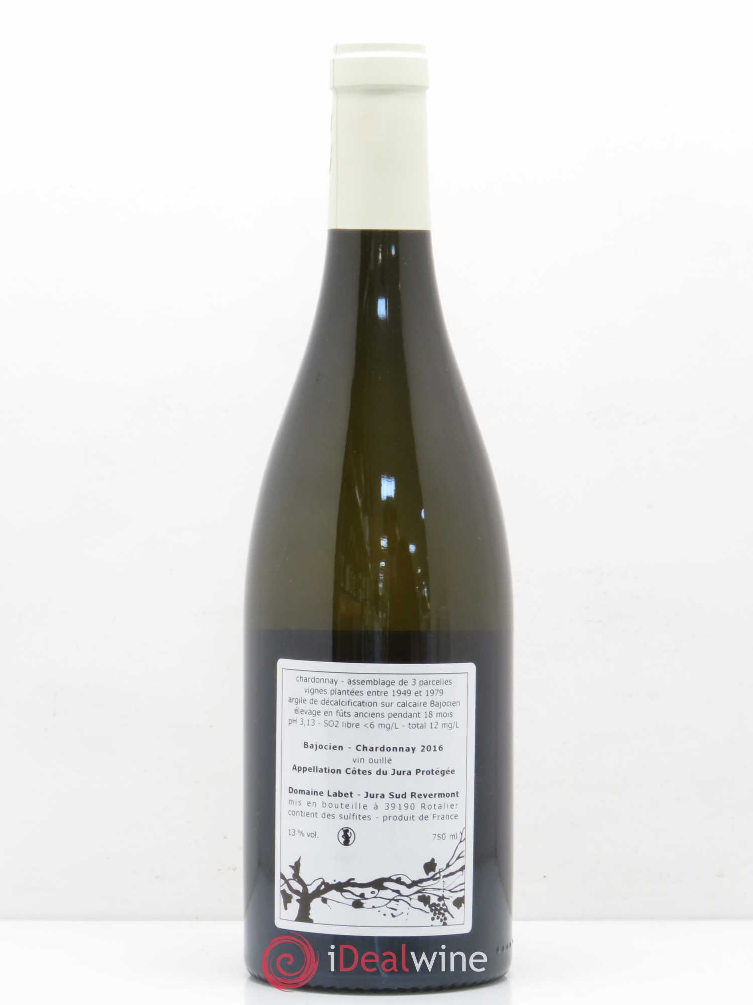 Côtes du Jura Chardonnay Bajocien Domaine Labet 2016 - Posten von 1 Flasche - 1
